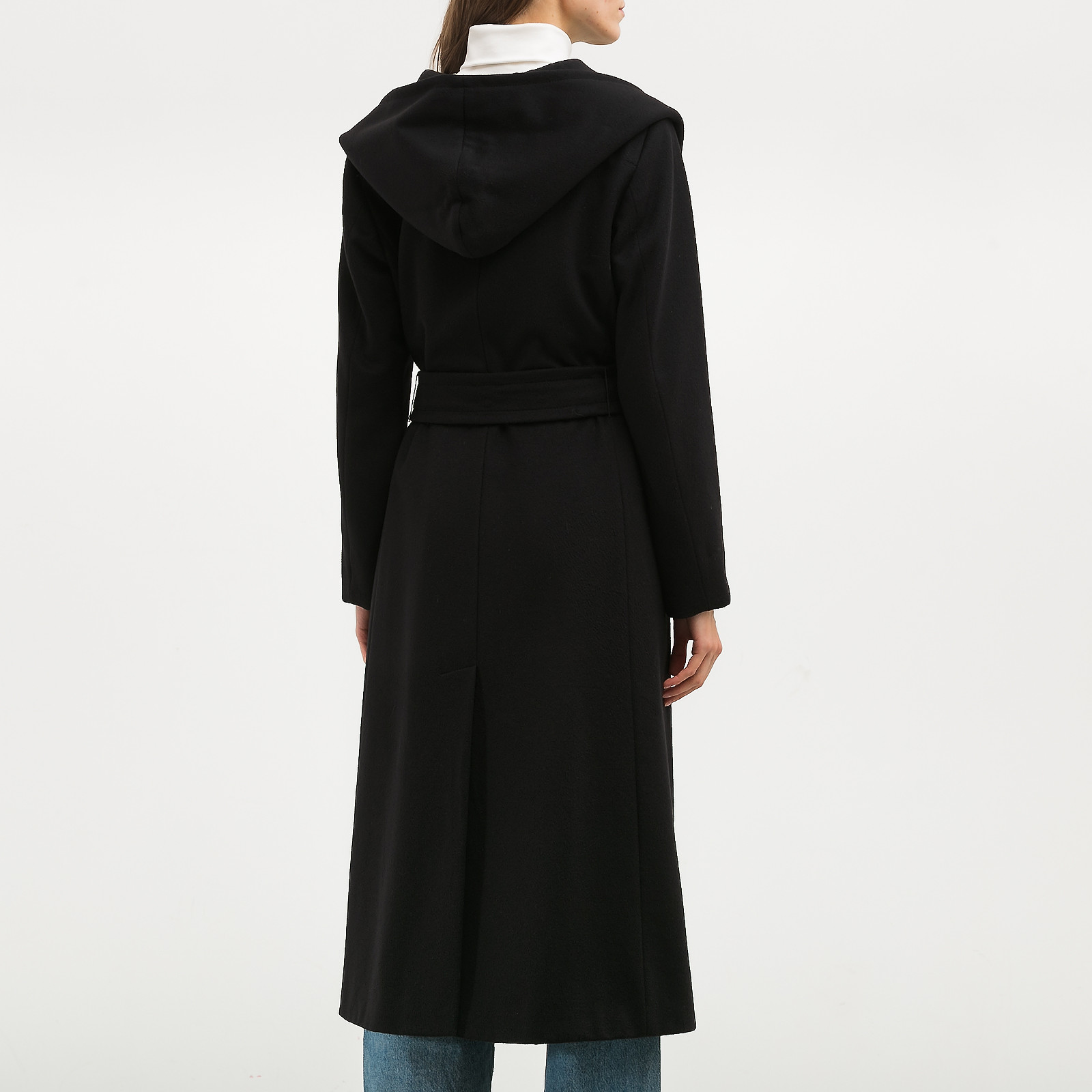 Пальто  черного цвета Max Mara - фото из каталога магазина брендовой одежды Second Friend Store Пальто Max Mara - купить оригинал в секонд-хенде SFS - 3