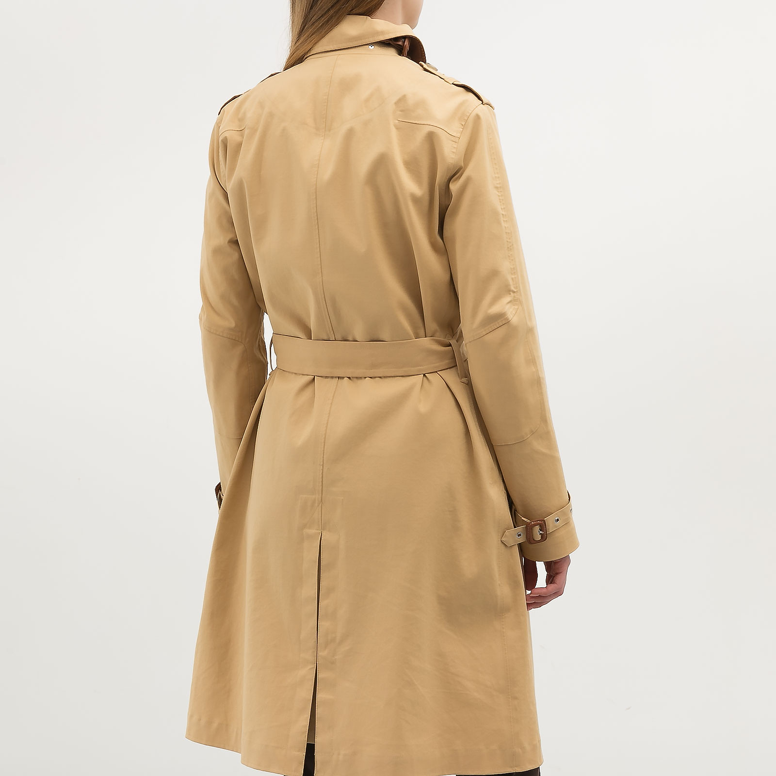 Тренч бежевого цвета Ralph Lauren - фото из каталога магазина брендовой одежды Second Friend Store Тренч Ralph Lauren - купить оригинал в секонд-хенде SFS - 2