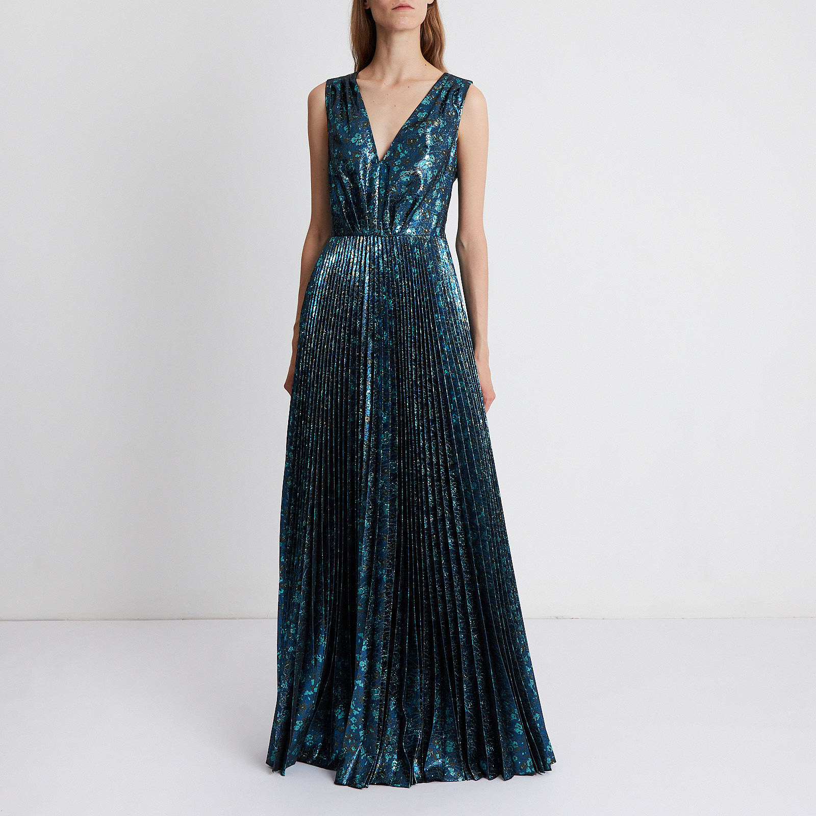 Платье синего цвета Prada - фото из каталога магазина брендовой одежды Second Friend Store Платье Prada - купить оригинал в секонд-хенде SFS - 1