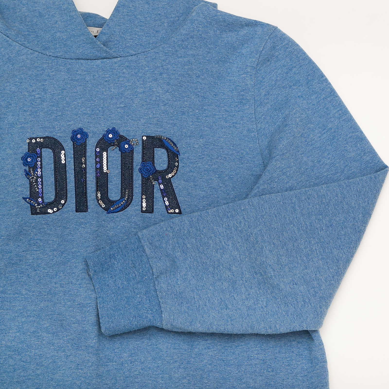 Худи Christian Dior голубое, 12 лет 152 см - купить за 14720 ₽