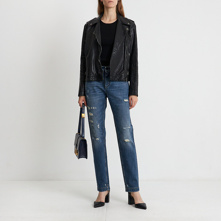 Кожаная куртка Dolce&Gabbana