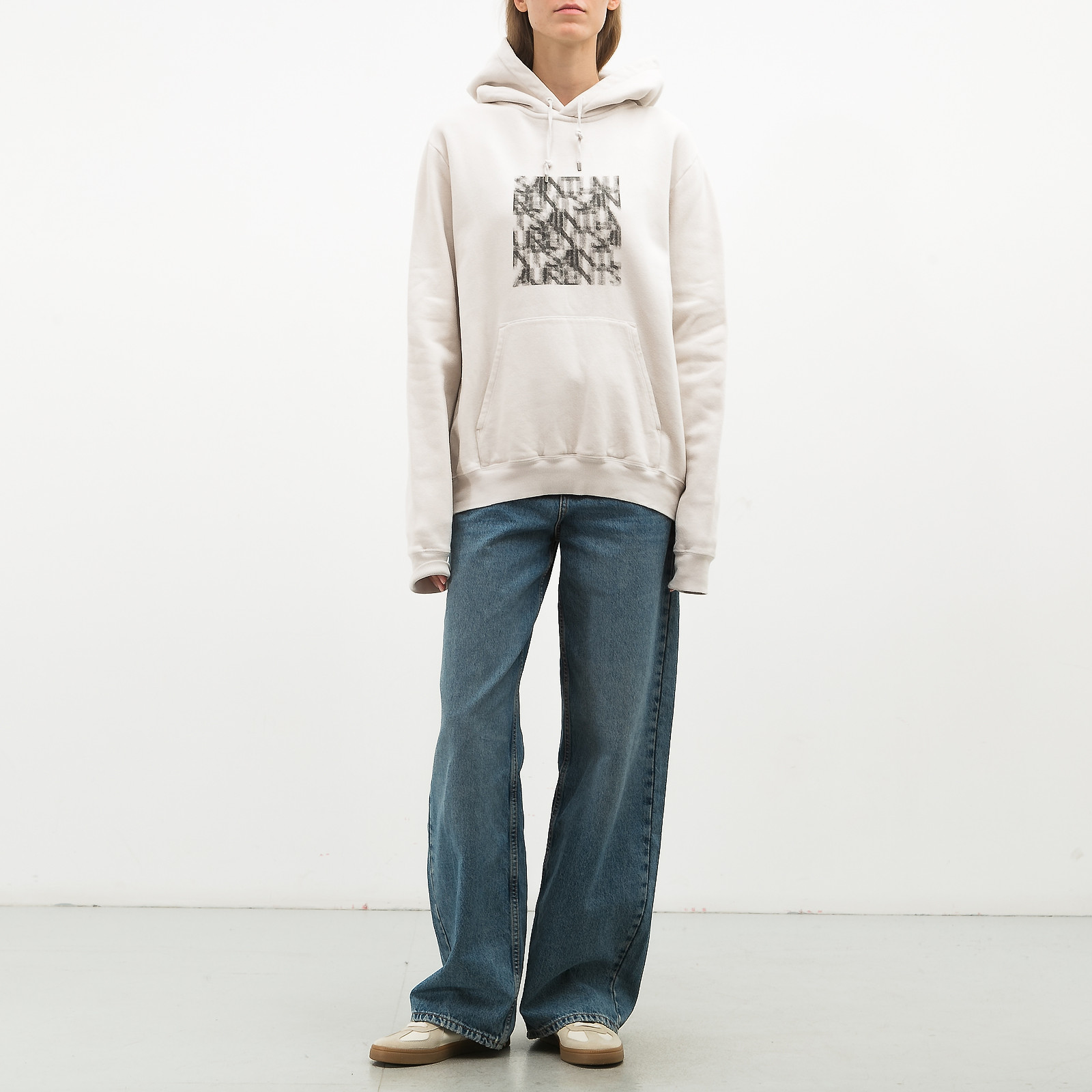 Худи белого цвета Saint Laurent - фото из каталога магазина брендовой одежды Second Friend Store Худи Saint Laurent - купить оригинал в секонд-хенде SFS - 3