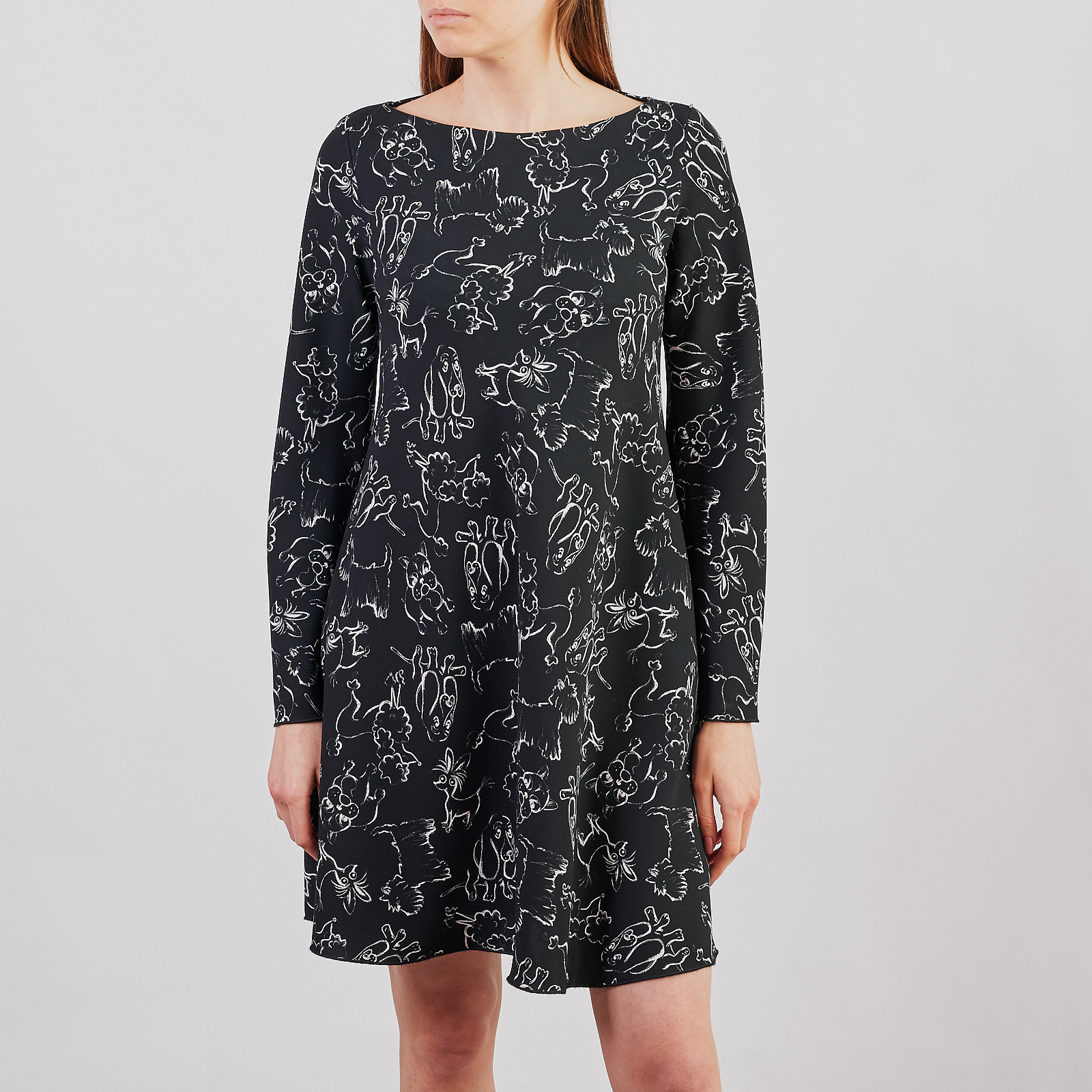 Платье черного цвета Sportmax Code - фото из каталога магазина брендовой одежды Second Friend Store Платье Sportmax Code - купить оригинал в секонд-хенде SFS - 1