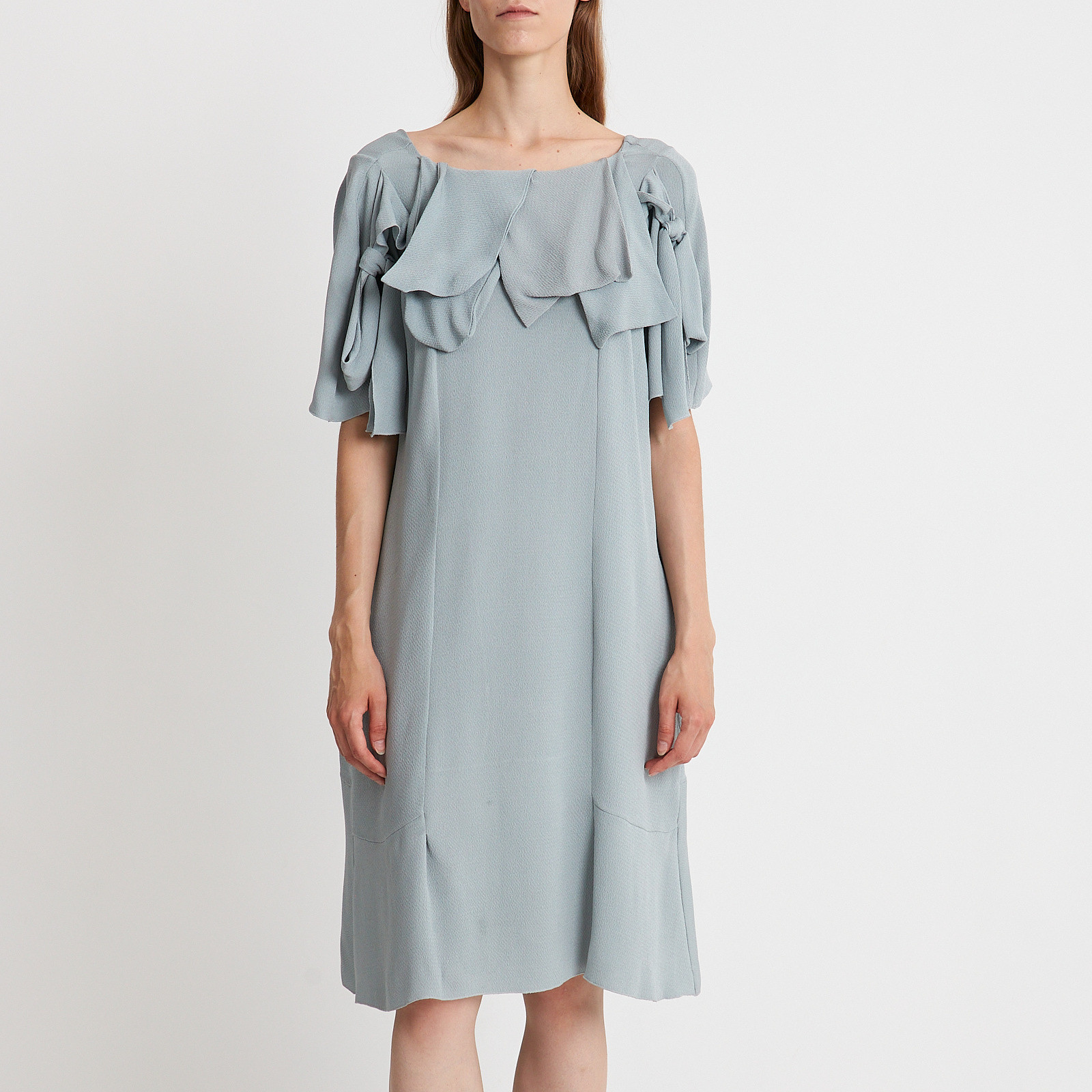 Платье голубого цвета Marni - фото из каталога магазина брендовой одежды Second Friend Store Платье Marni - купить оригинал в секонд-хенде SFS - 1