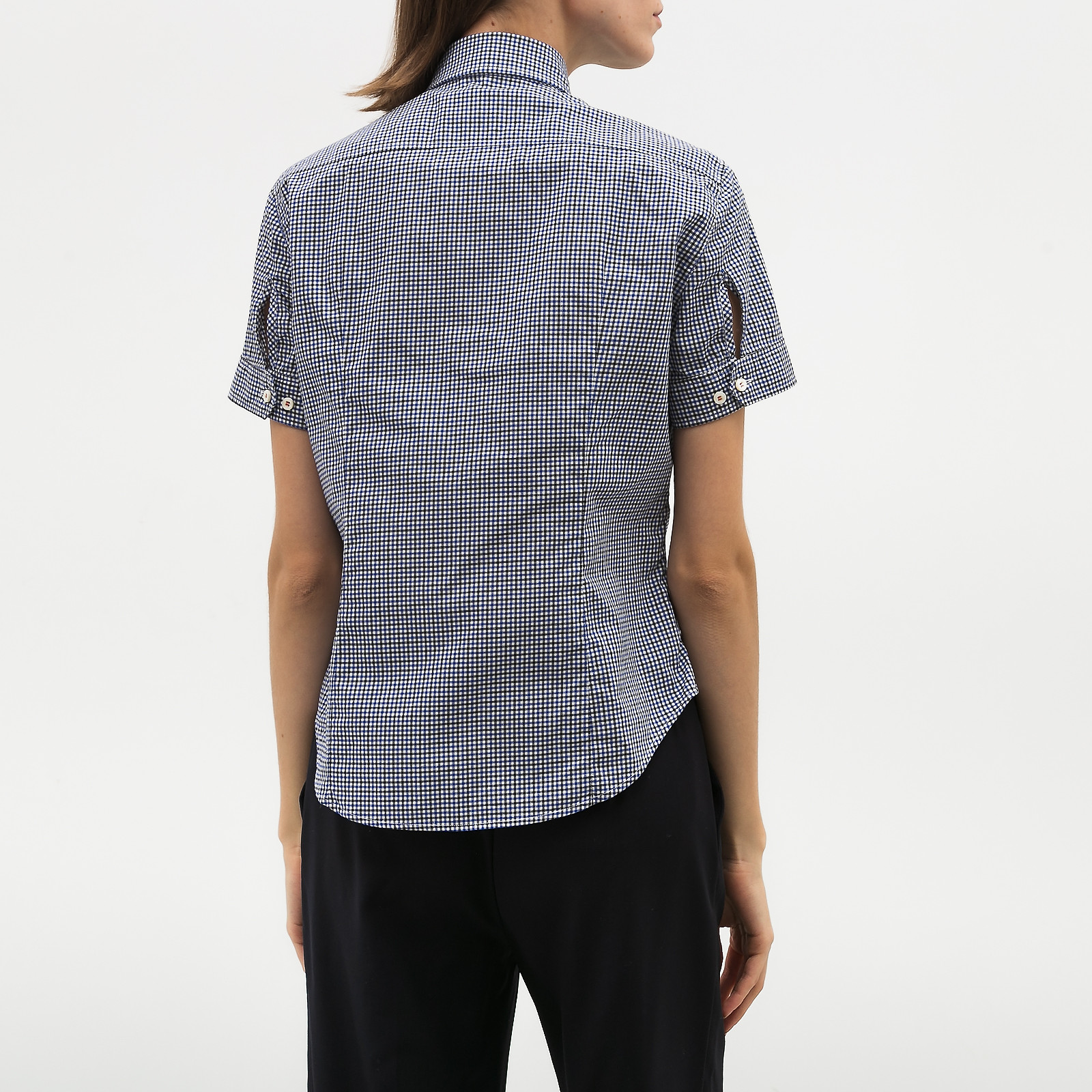 Рубашка синего цвета Dsquared2 - фото из каталога магазина брендовой одежды Second Friend Store Рубашка Dsquared2 - купить оригинал в секонд-хенде SFS - 3