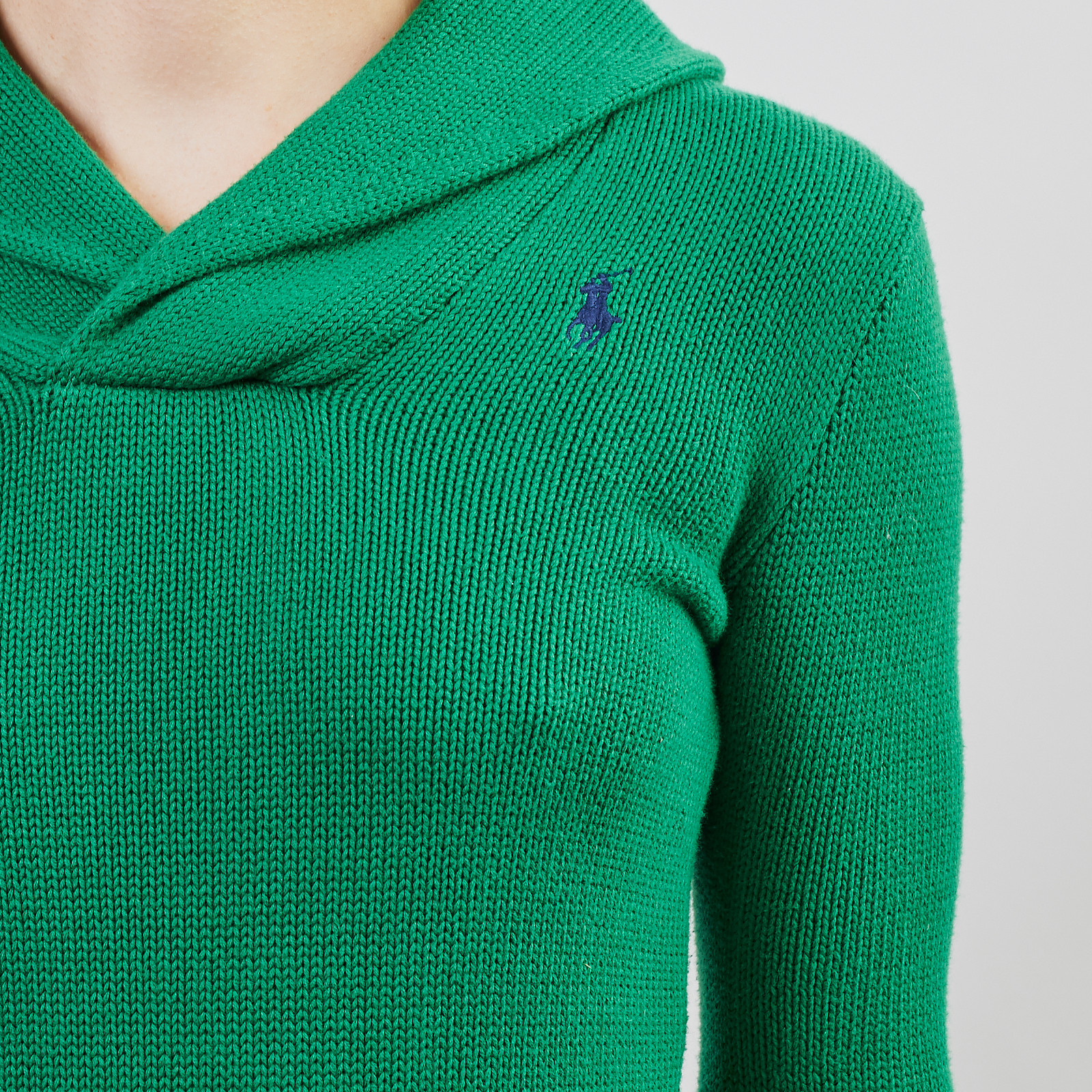 Свитер зеленого цвета Ralph Lauren Sport - фото из каталога магазина брендовой одежды Second Friend Store Свитер Ralph Lauren Sport - купить оригинал в секонд-хенде SFS - 4