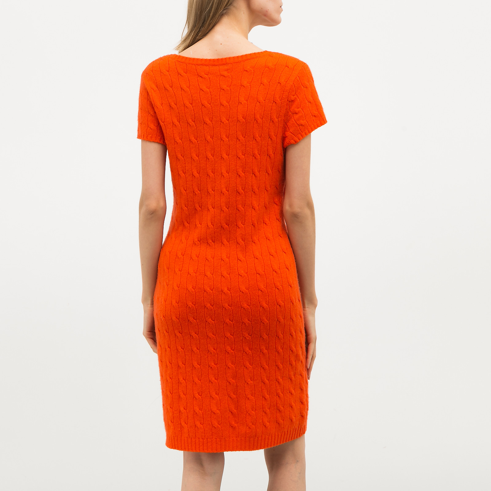 Платье оранжевого цвета Ralph Lauren - фото из каталога магазина брендовой одежды Second Friend Store Платье Ralph Lauren - купить оригинал в секонд-хенде SFS - 3