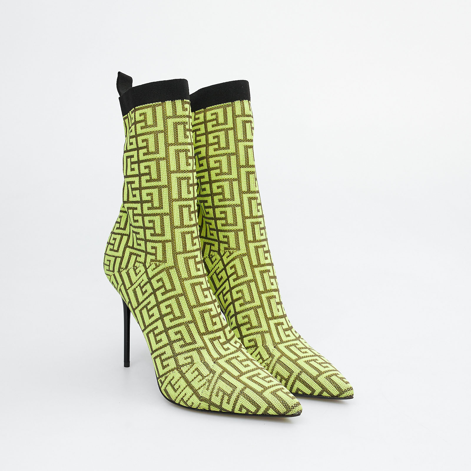 Ботильоны желтого цвета Balmain - фото из каталога магазина брендовой одежды Second Friend Store Ботильоны Balmain - купить оригинал в секонд-хенде SFS - 2