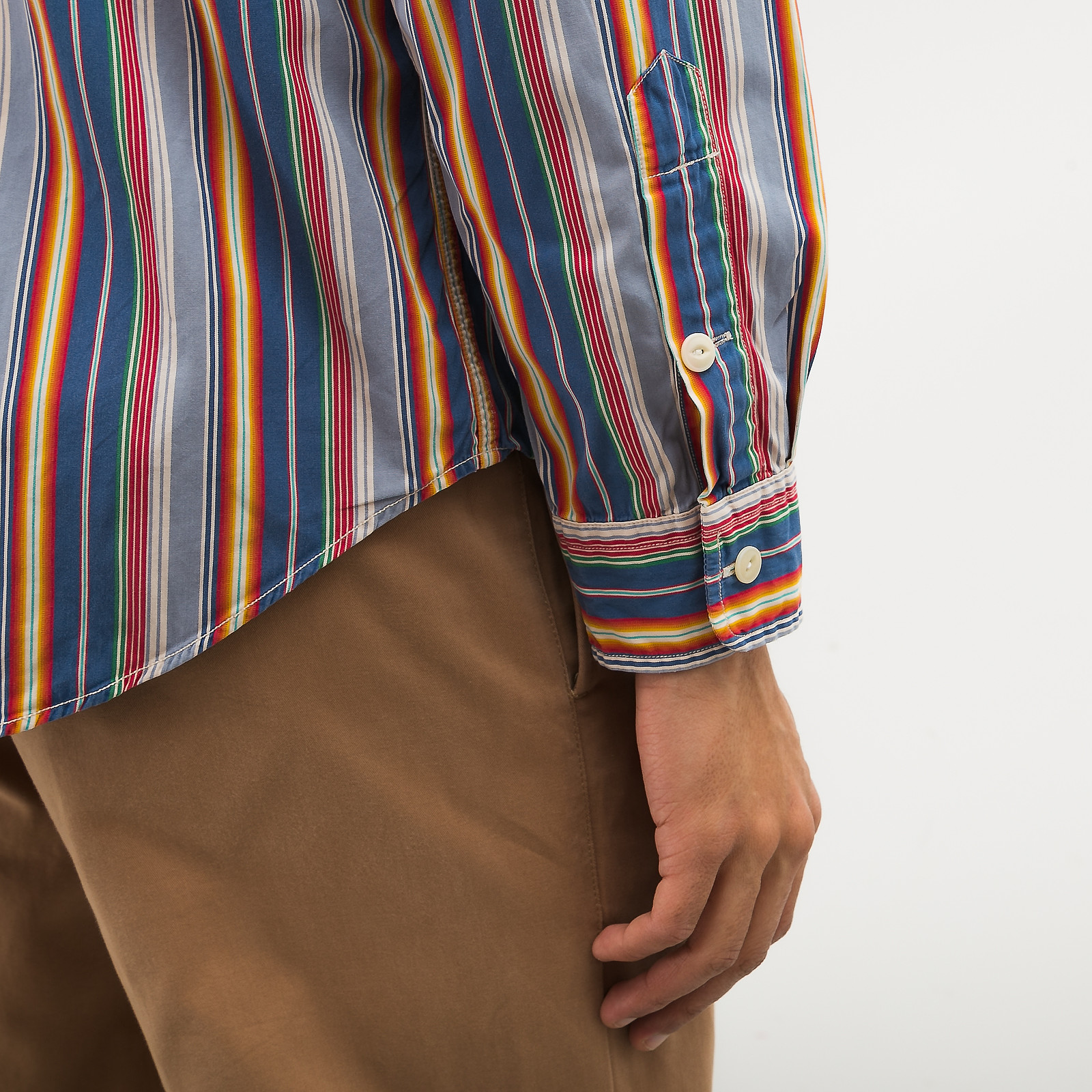 Рубашка голубого цвета Polo Ralph Lauren - фото из каталога магазина брендовой одежды Second Friend Store Рубашка Polo Ralph Lauren - купить оригинал в секонд-хенде SFS - 5