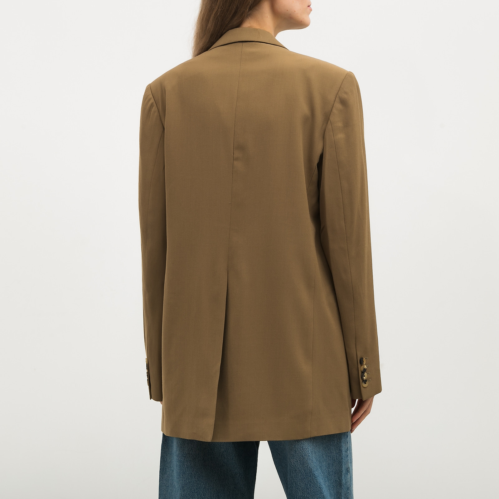 Пиджак зеленого цвета Dries Van Noten - фото из каталога магазина брендовой одежды Second Friend Store Пиджак Dries Van Noten - купить оригинал в секонд-хенде SFS - 3