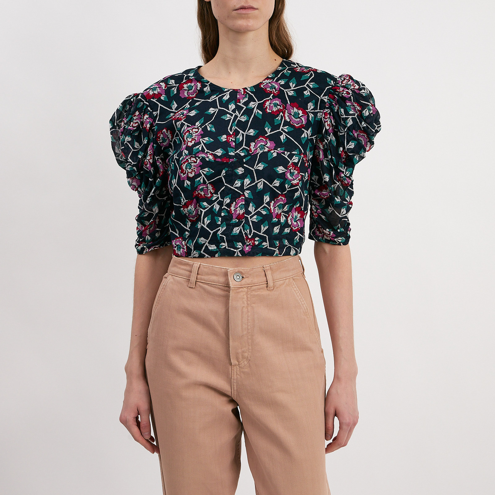 Блуза черного цвета Isabel Marant Etoile - фото из каталога магазина брендовой одежды Second Friend Store Блуза Isabel Marant Etoile - купить оригинал в секонд-хенде SFS - 1