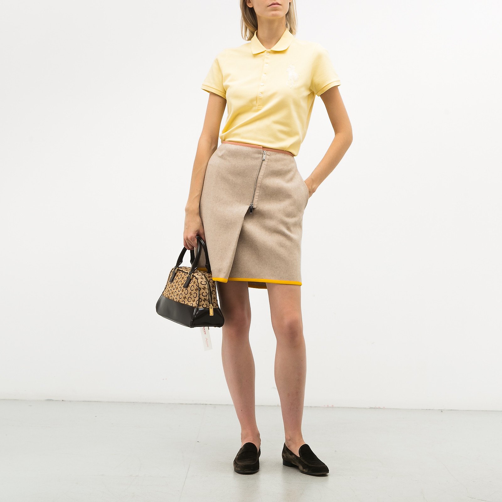 Юбка бежевого цвета Stella McCartney - фото из каталога магазина брендовой одежды Second Friend Store Юбка Stella McCartney - купить оригинал в секонд-хенде SFS - 2