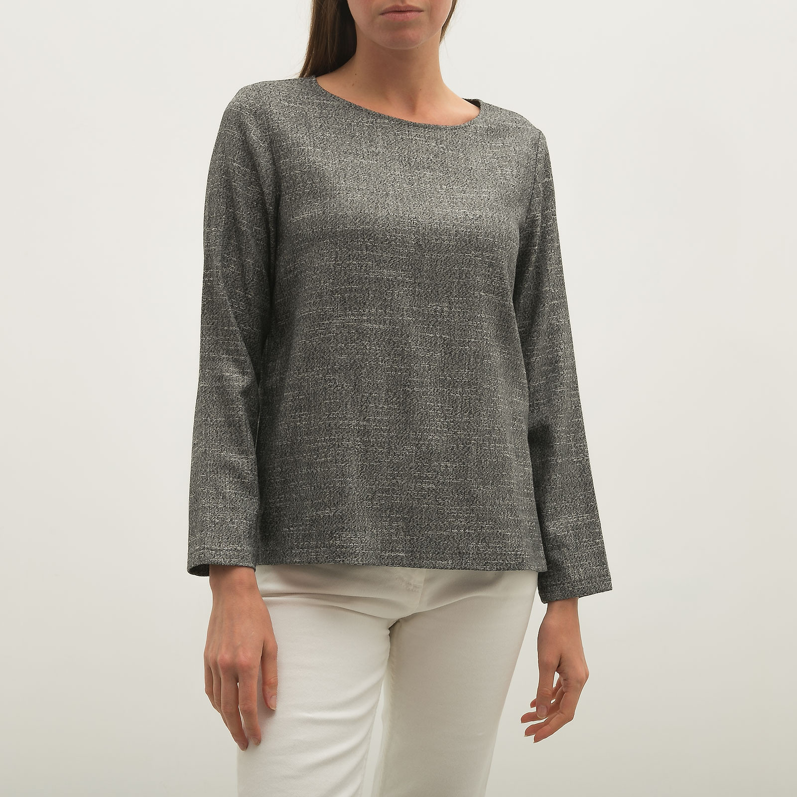 Блуза серого цвета Max Mara - фото из каталога магазина брендовой одежды Second Friend Store Блуза Max Mara - купить оригинал в секонд-хенде SFS - 1