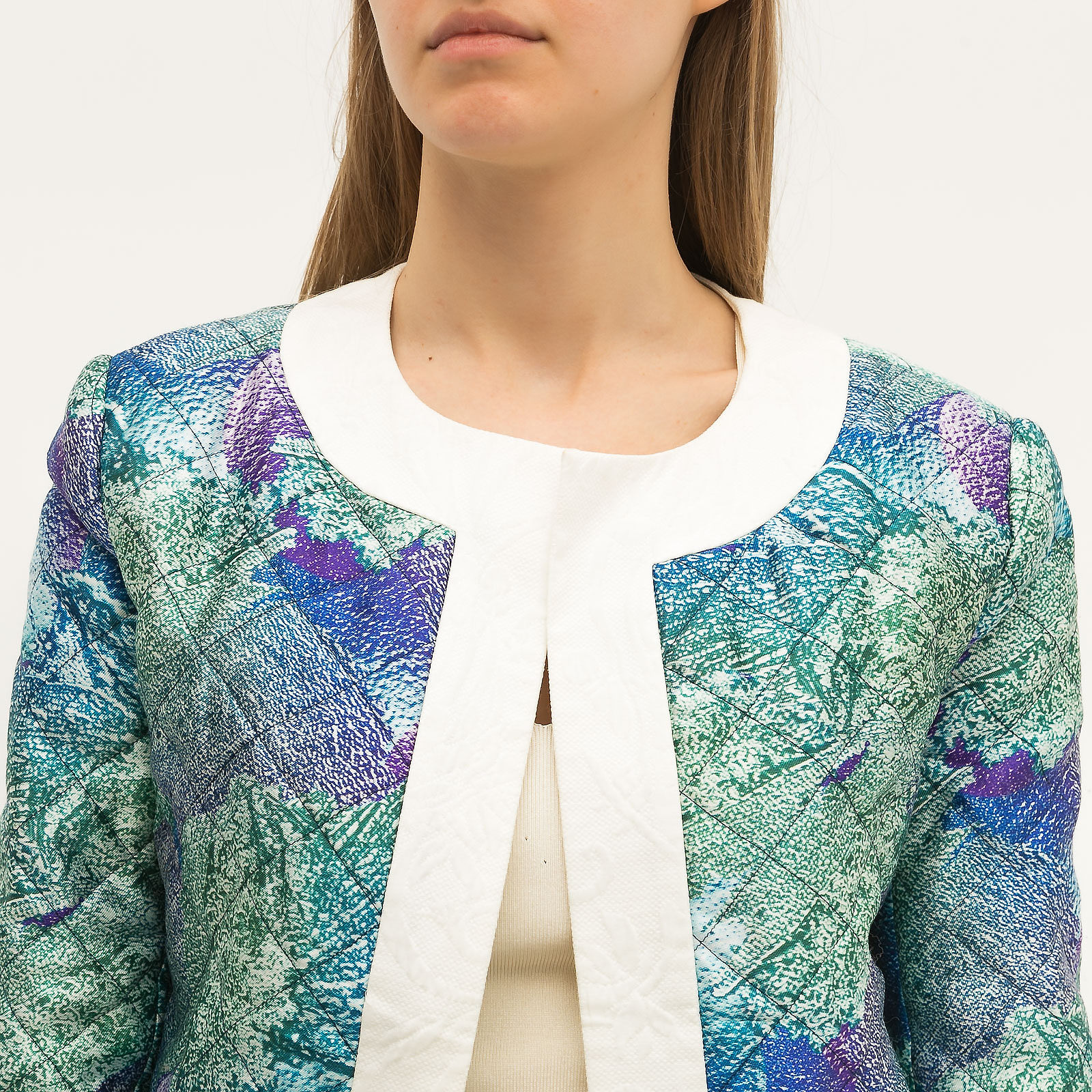 Жакет голубого цвета Walk of Shame - фото из каталога магазина брендовой одежды Second Friend Store Жакет Walk of Shame - купить оригинал в секонд-хенде SFS - 4