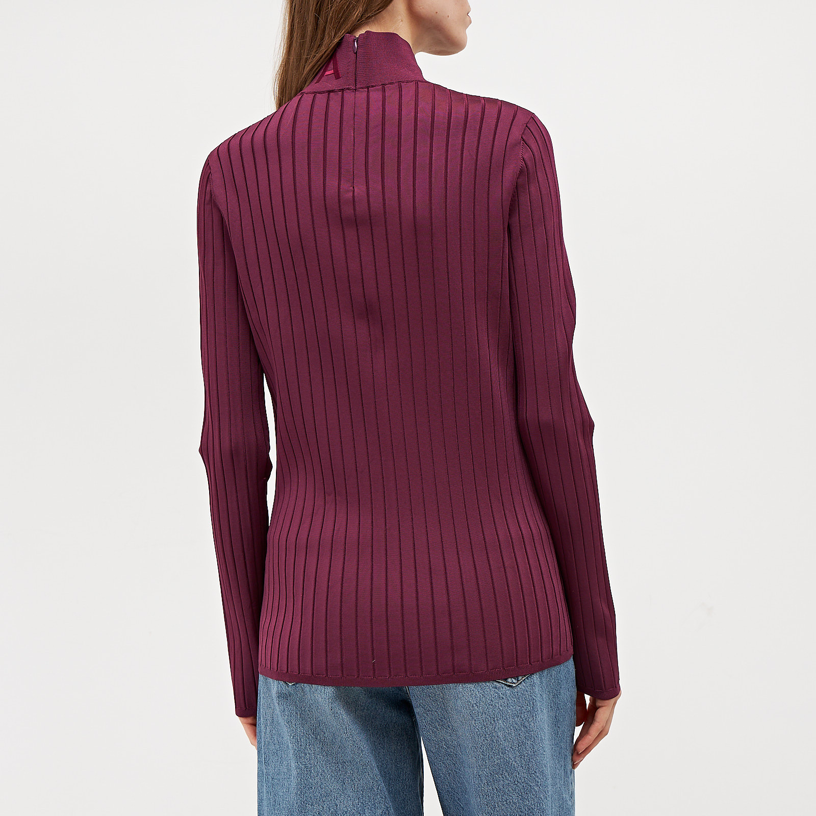 Водолазка фиолетового цвета Nina Ricci - фото из каталога магазина брендовой одежды Second Friend Store Водолазка Nina Ricci - купить оригинал в секонд-хенде SFS - 3