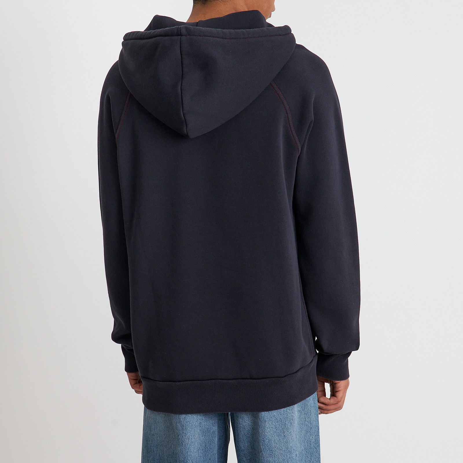 Худи синего цвета Burberry - фото из каталога магазина брендовой одежды Second Friend Store Худи Burberry - купить оригинал в секонд-хенде SFS - 3