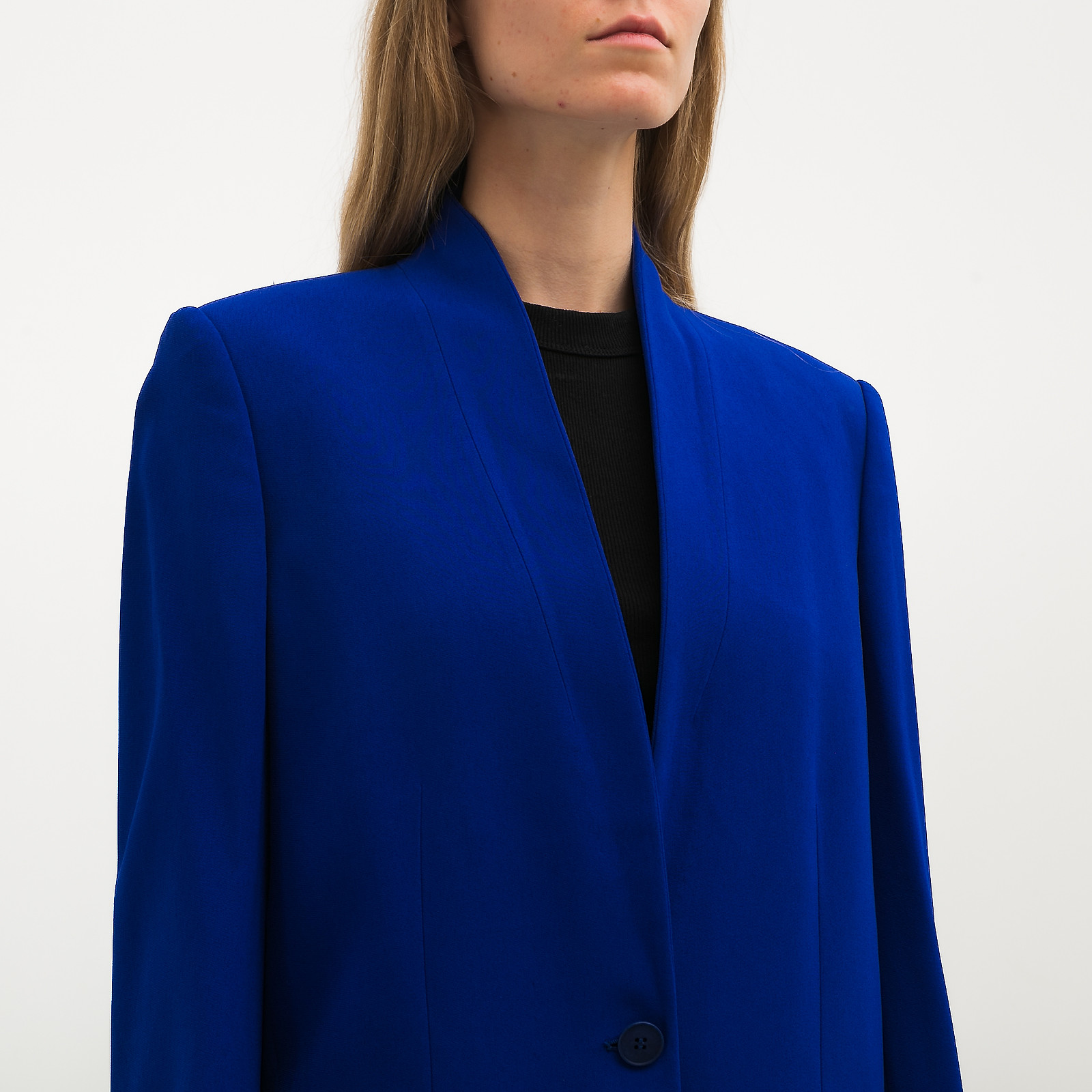 Пиджак синего цвета Stella McCartney - фото из каталога магазина брендовой одежды Second Friend Store Пиджак Stella McCartney - купить оригинал в секонд-хенде SFS - 4