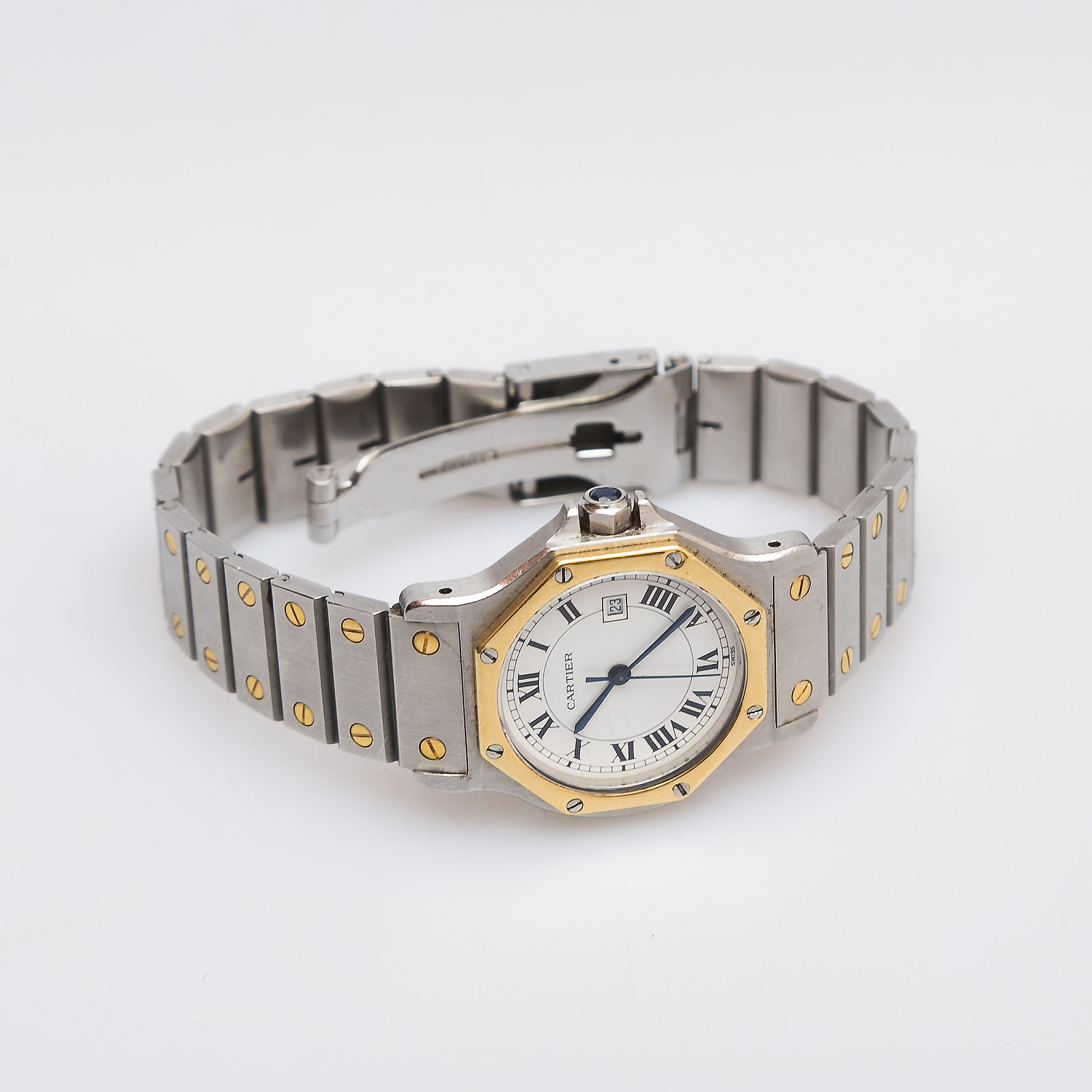 Часы серебряного цвета Cartier - фото из каталога магазина брендовой одежды Second Friend Store Часы Cartier - купить оригинал в секонд-хенде SFS - 3