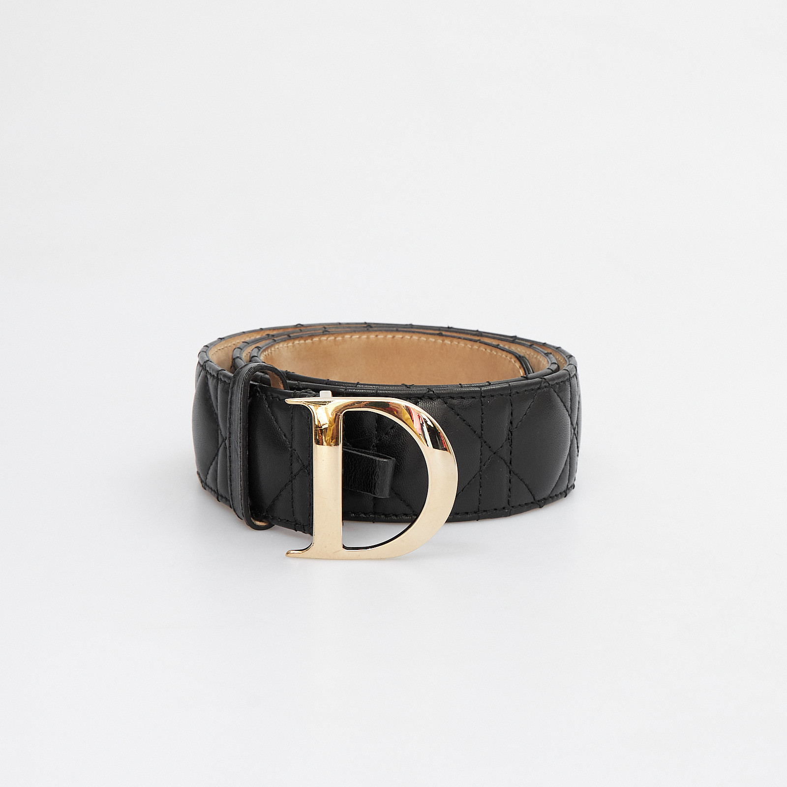 Ремень черного цвета Christian Dior - фото из каталога магазина брендовой одежды Second Friend Store Ремень Christian Dior - купить оригинал в секонд-хенде SFS - 1