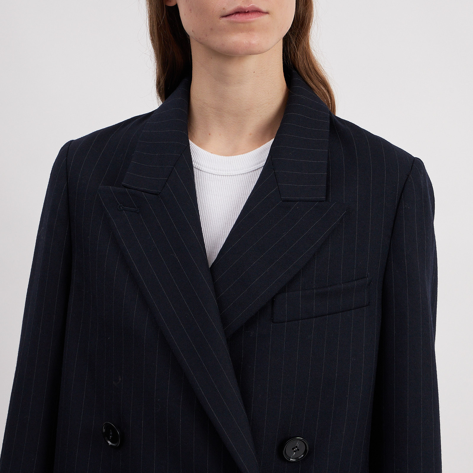 Пиджак синего цвета Acne Studios - фото из каталога магазина брендовой одежды Second Friend Store Пиджак Acne Studios - купить оригинал в секонд-хенде SFS - 4