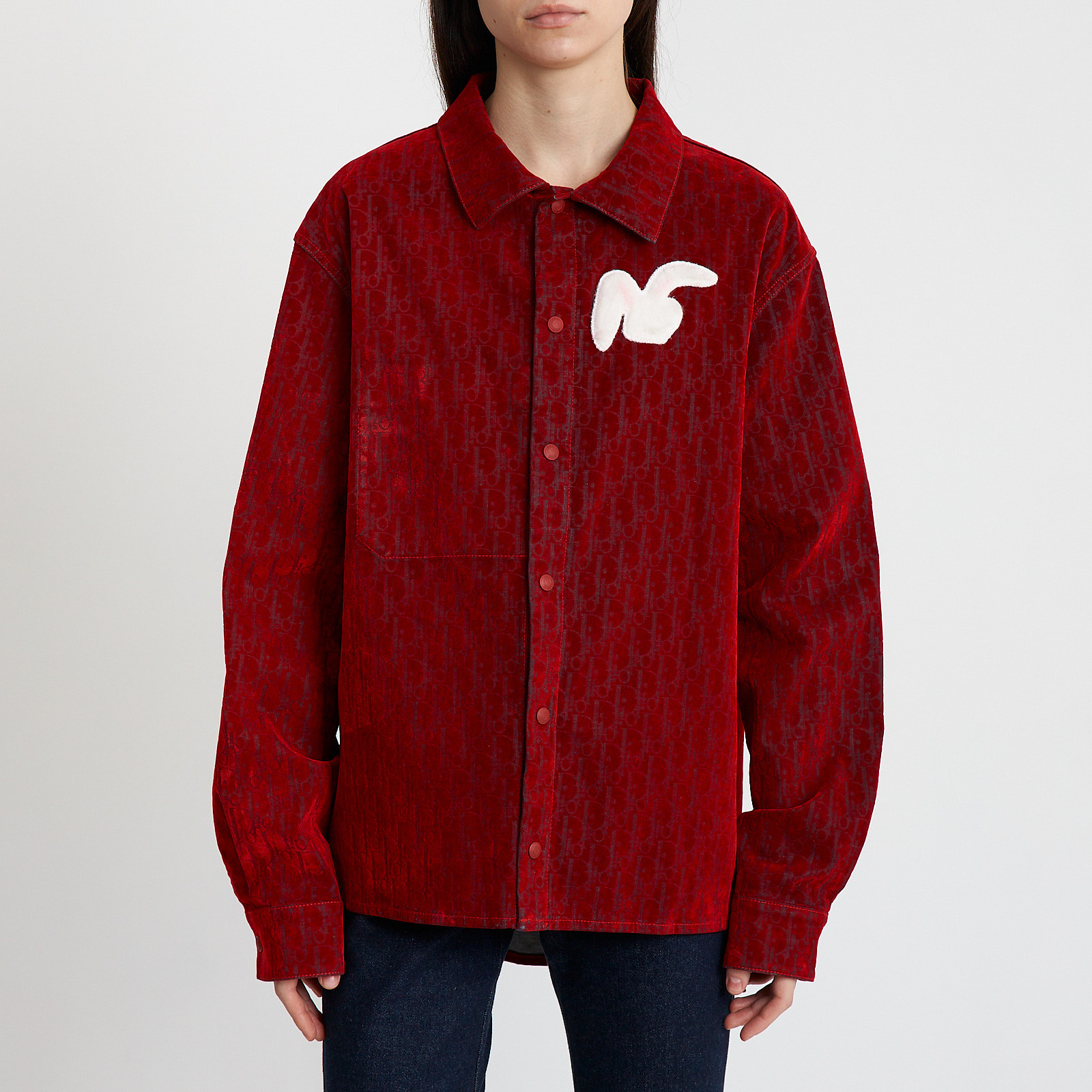 Рубашка красного цвета Christian Dior - фото из каталога магазина брендовой одежды Second Friend Store Рубашка Christian Dior - купить оригинал в секонд-хенде SFS - 1