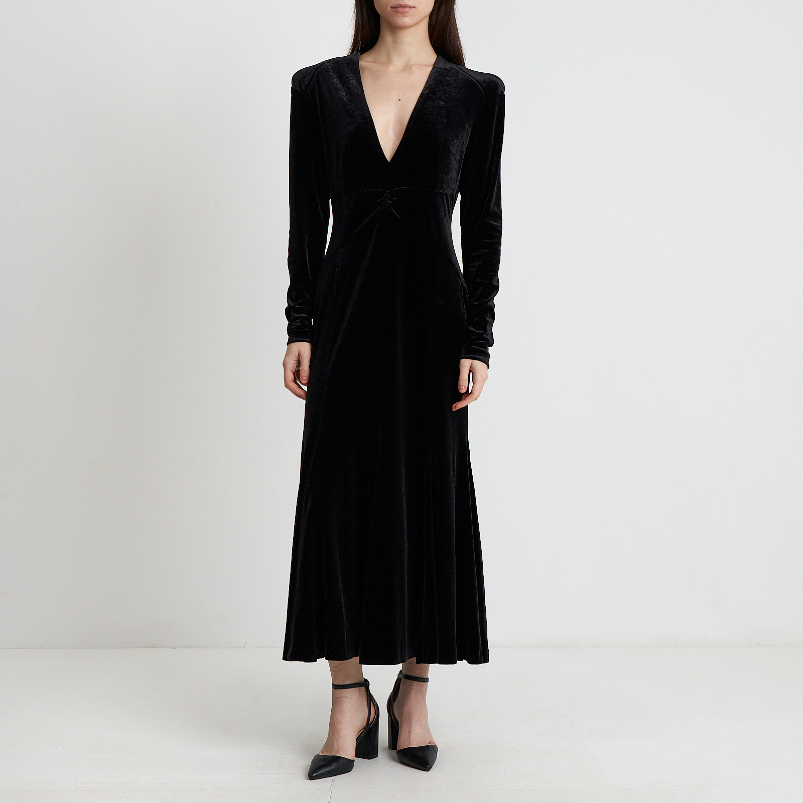 Платье черного цвета Philosophy di Lorenzo Serafini - фото из каталога магазина брендовой одежды Second Friend Store Платье Philosophy di Lorenzo Serafini - купить оригинал в секонд-хенде SFS - 1