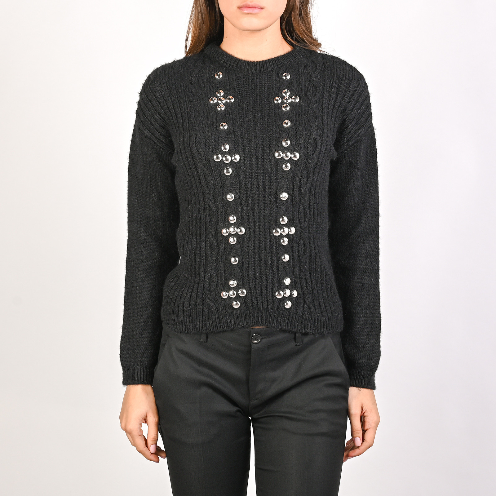 Свитер черного цвета Moschino Cheap and Chic - фото из каталога магазина брендовой одежды Second Friend Store Свитер Moschino Cheap and Chic - купить оригинал в секонд-хенде SFS - 1