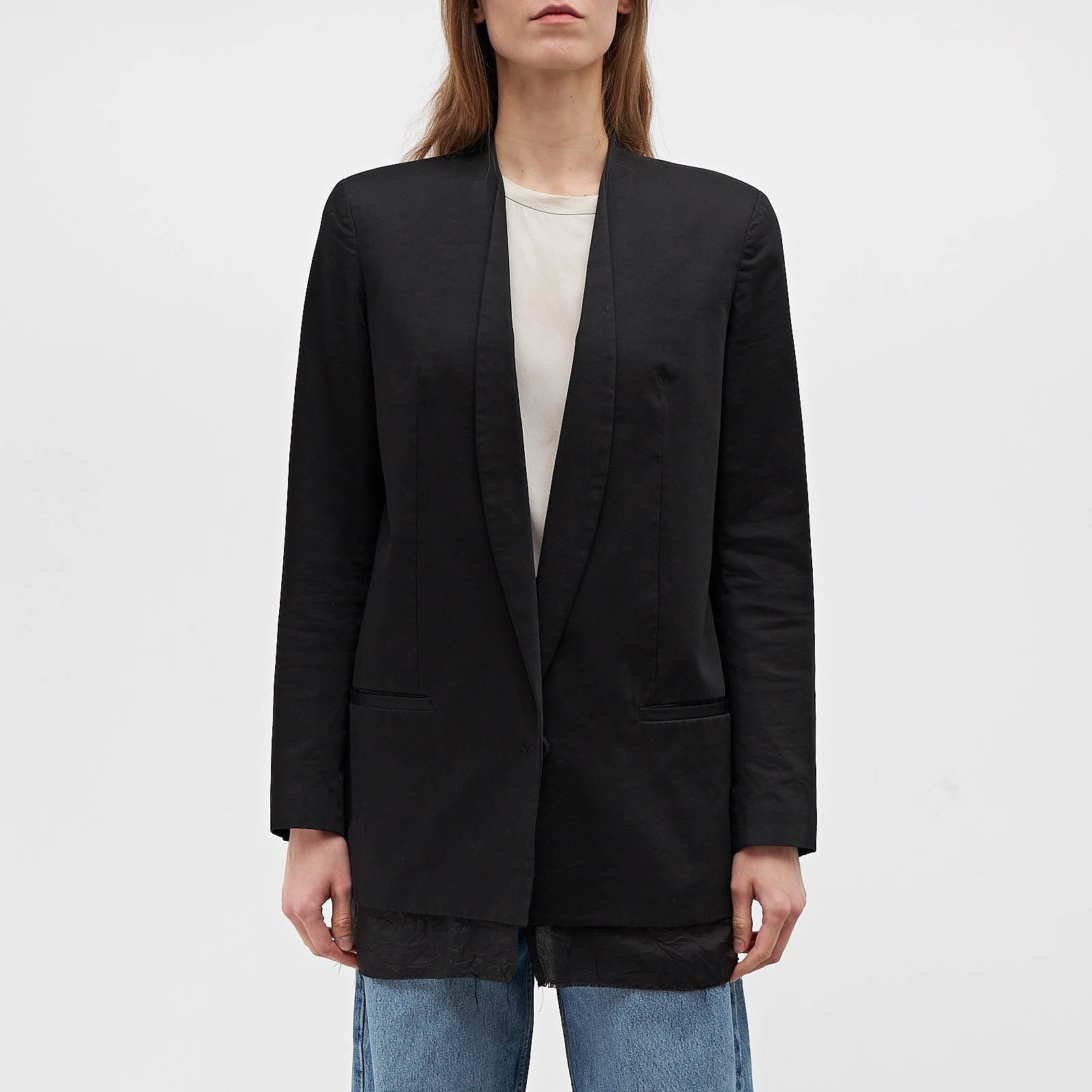 Пиджак черного цвета Acne Studios - фото из каталога магазина брендовой одежды Second Friend Store Пиджак Acne Studios - купить оригинал в секонд-хенде SFS - 1