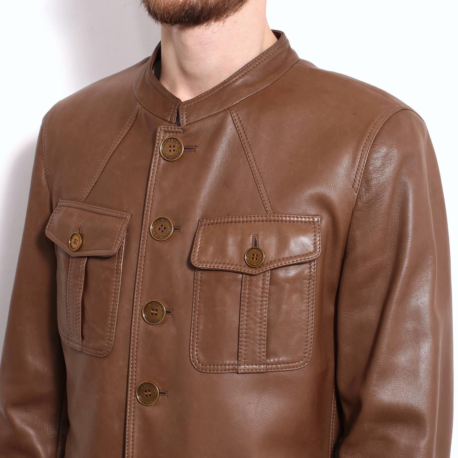 Кожаная куртка Burberry - купить оригинал в секонд-хенде SFS - 4