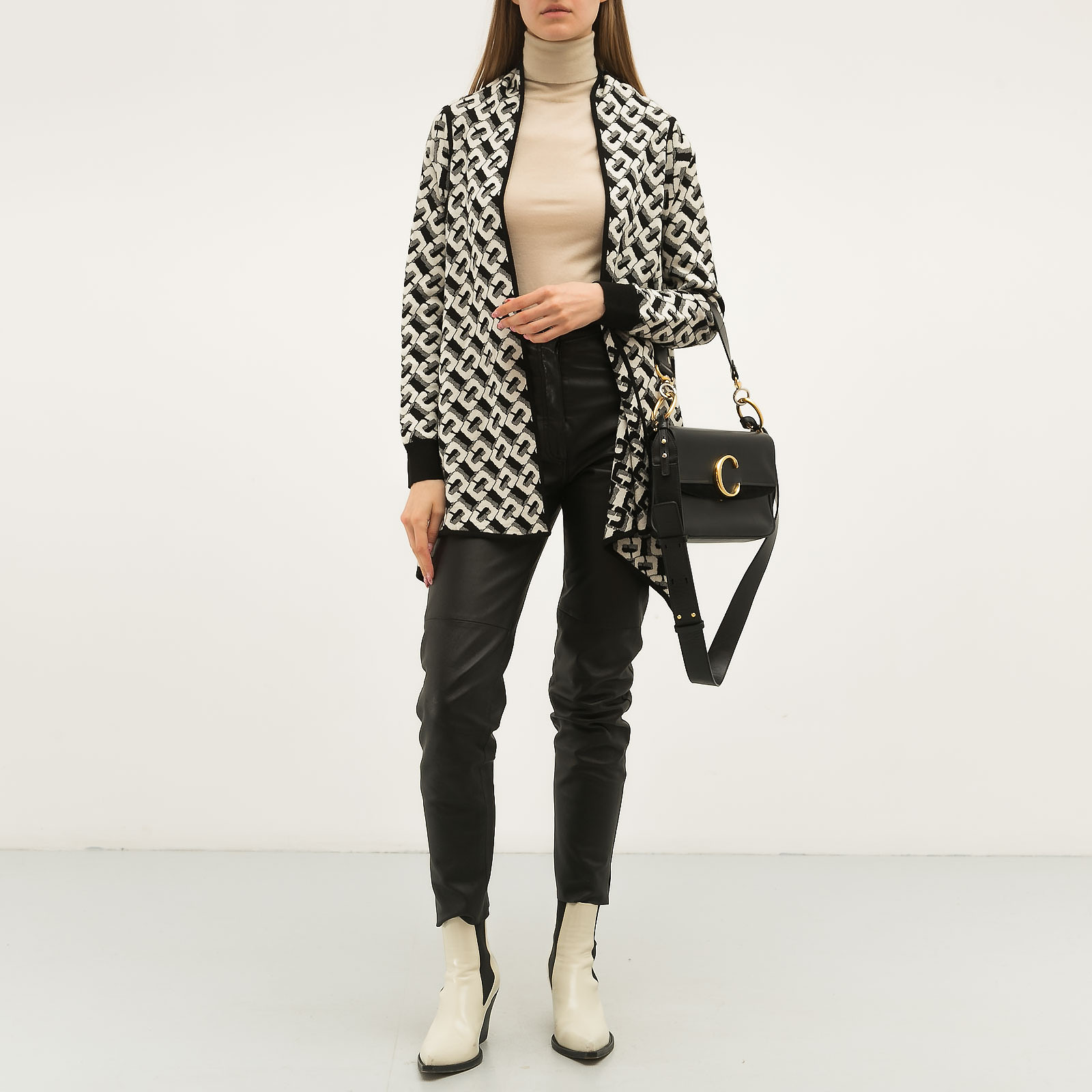 Кардиган черного цвета Diane von Furstenberg - фото из каталога магазина брендовой одежды Second Friend Store Кардиган Diane von Furstenberg - купить оригинал в секонд-хенде SFS - 2