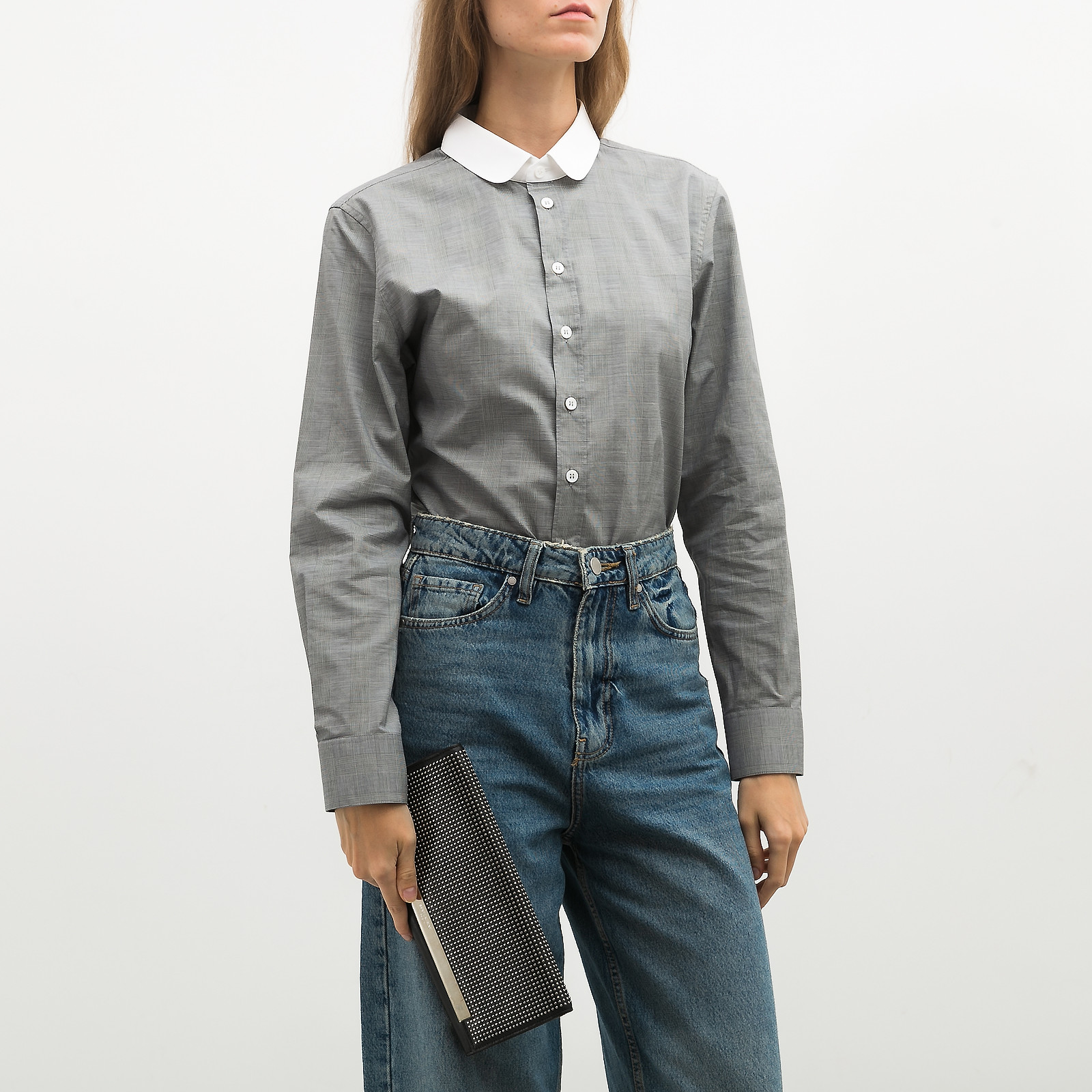 Клатч черного цвета Saint Laurent - фото из каталога магазина брендовой одежды Second Friend Store Клатч Saint Laurent - купить оригинал в секонд-хенде SFS - 2