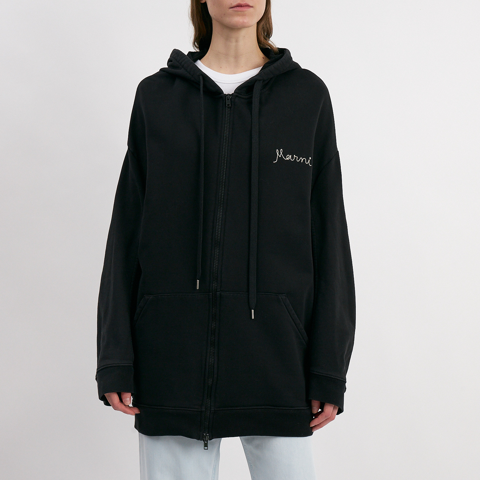 Худи черного цвета Marni - фото из каталога магазина брендовой одежды Second Friend Store Худи Marni - купить оригинал в секонд-хенде SFS - 1