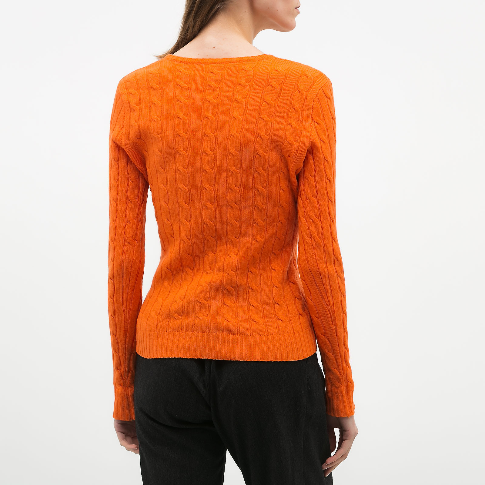 Свитер оранжевого цвета Ralph Lauren - фото из каталога магазина брендовой одежды Second Friend Store Свитер Ralph Lauren - купить оригинал в секонд-хенде SFS - 3