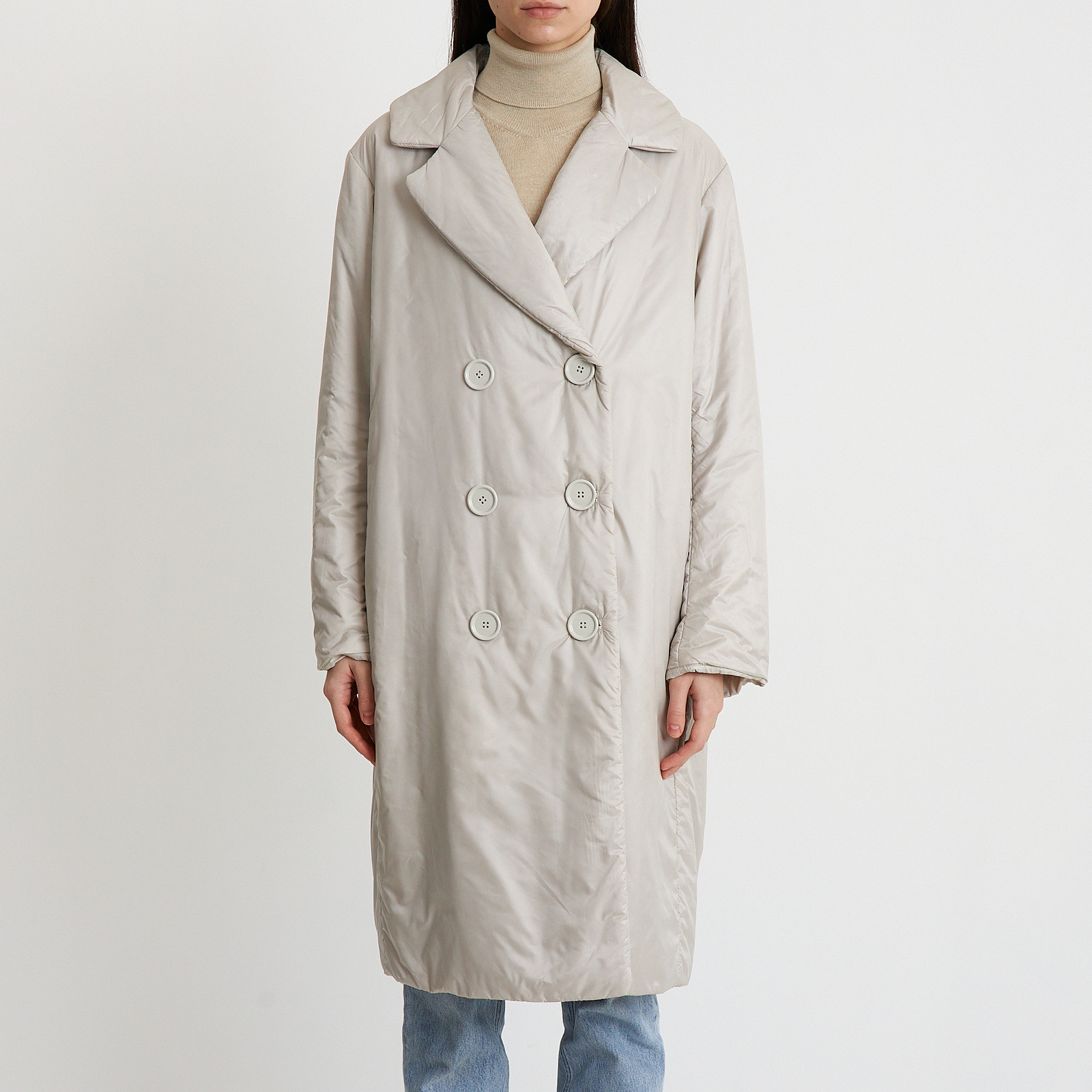 Пальто серого цвета Max Mara - фото из каталога магазина брендовой одежды Second Friend Store Пальто Max Mara - купить оригинал в секонд-хенде SFS - 1