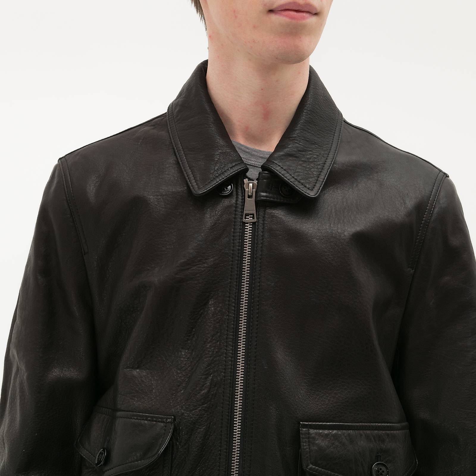 Куртка кожаная Burberry - купить оригинал в секонд-хенде SFS - 4