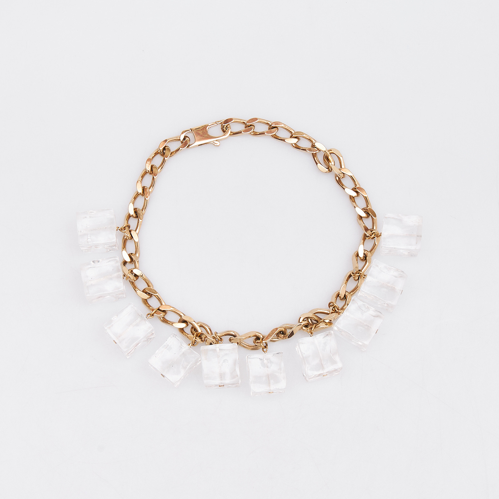 Колье золотого цвета Jacquemus - фото из каталога магазина брендовой одежды Second Friend Store Колье Jacquemus - купить оригинал в секонд-хенде SFS - 1