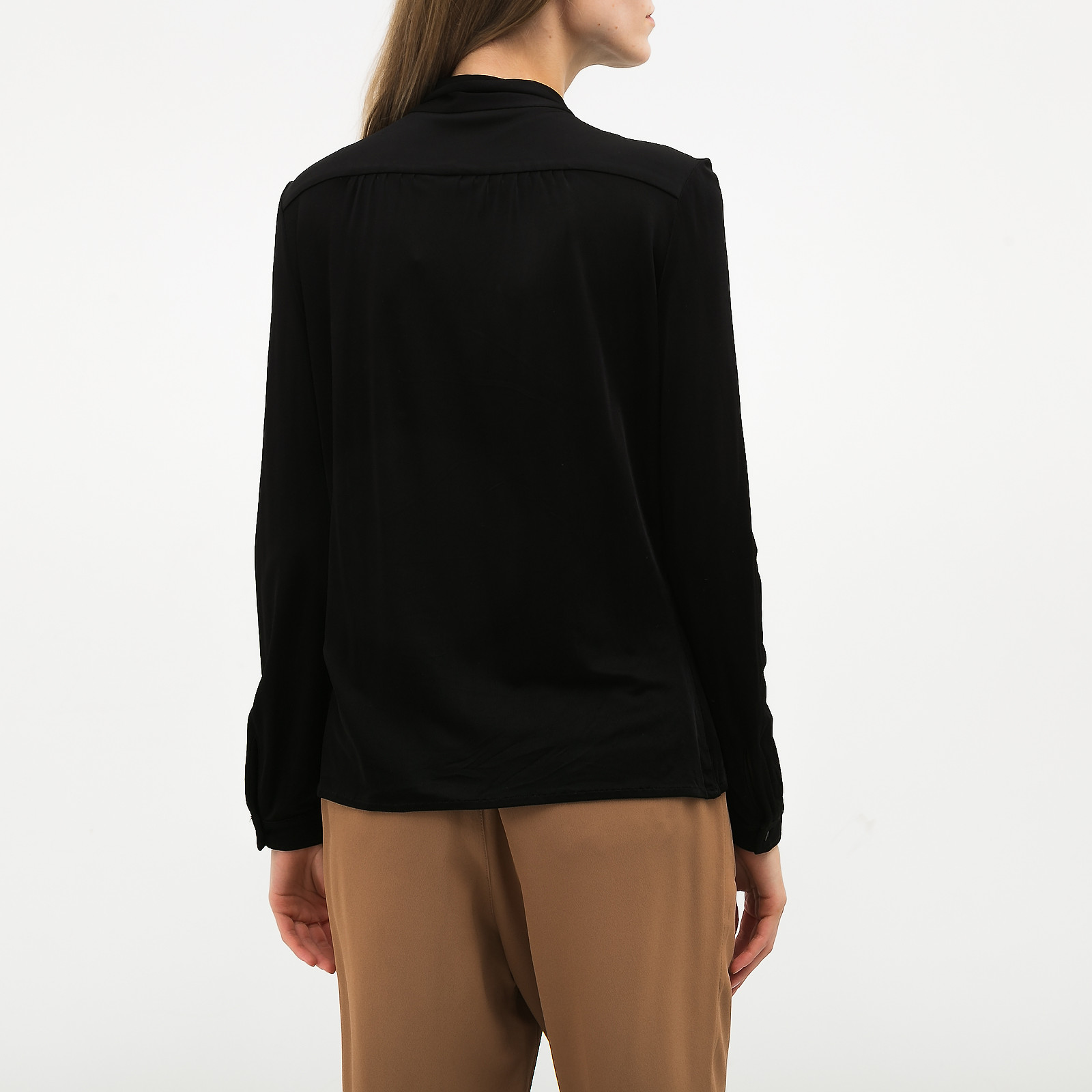 Блуза черного цвета Gucci - фото из каталога магазина брендовой одежды Second Friend Store Блуза Gucci - купить оригинал в секонд-хенде SFS - 3