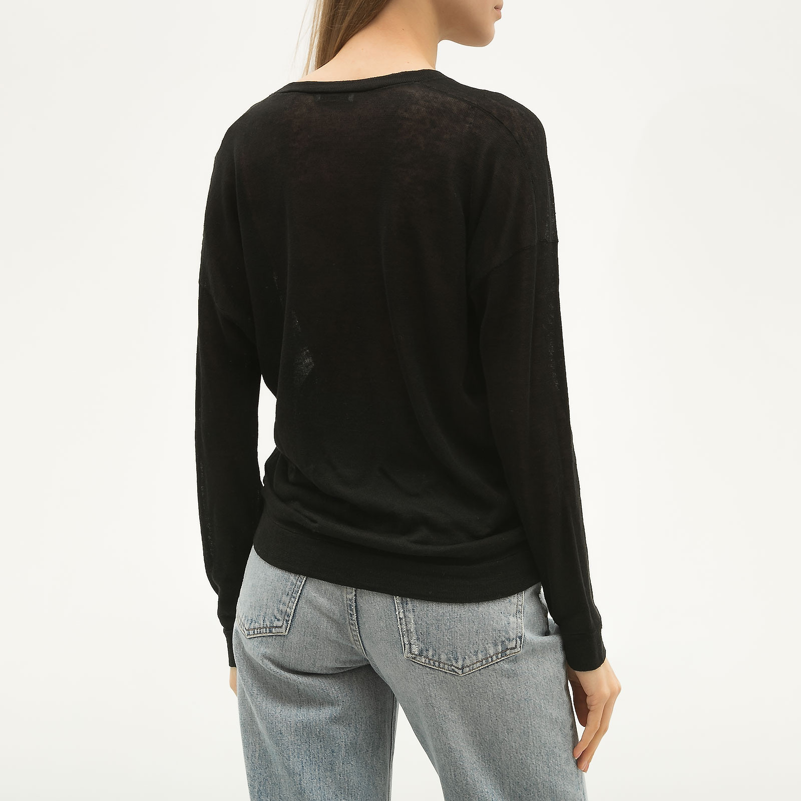 Джемпер черного цвета Brunello Cucinelli - фото из каталога магазина брендовой одежды Second Friend Store Джемпер Brunello Cucinelli - купить оригинал в секонд-хенде SFS - 2