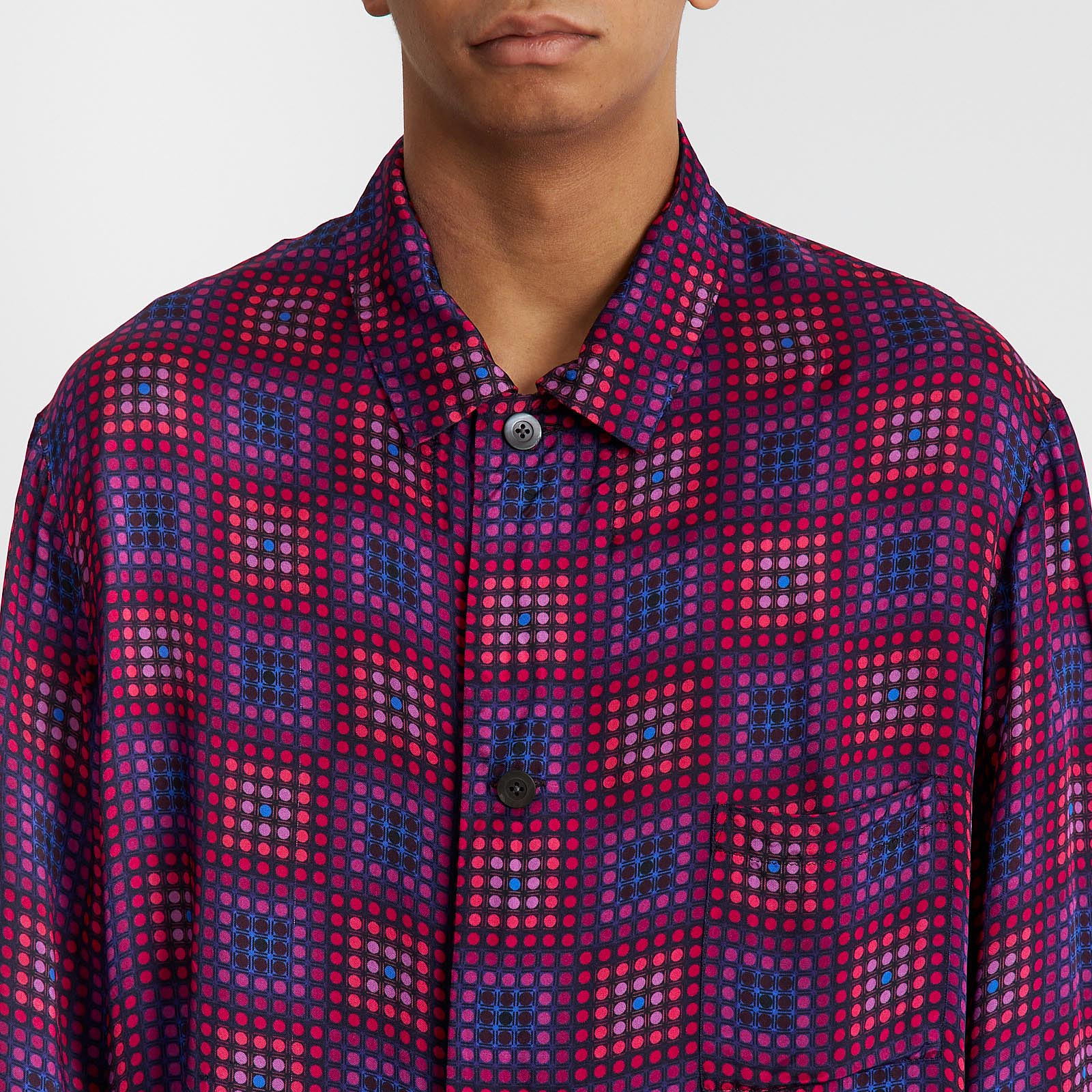 Рубашка розового цвета Dries Van Noten - фото из каталога магазина брендовой одежды Second Friend Store Рубашка Dries Van Noten - купить оригинал в секонд-хенде SFS - 4