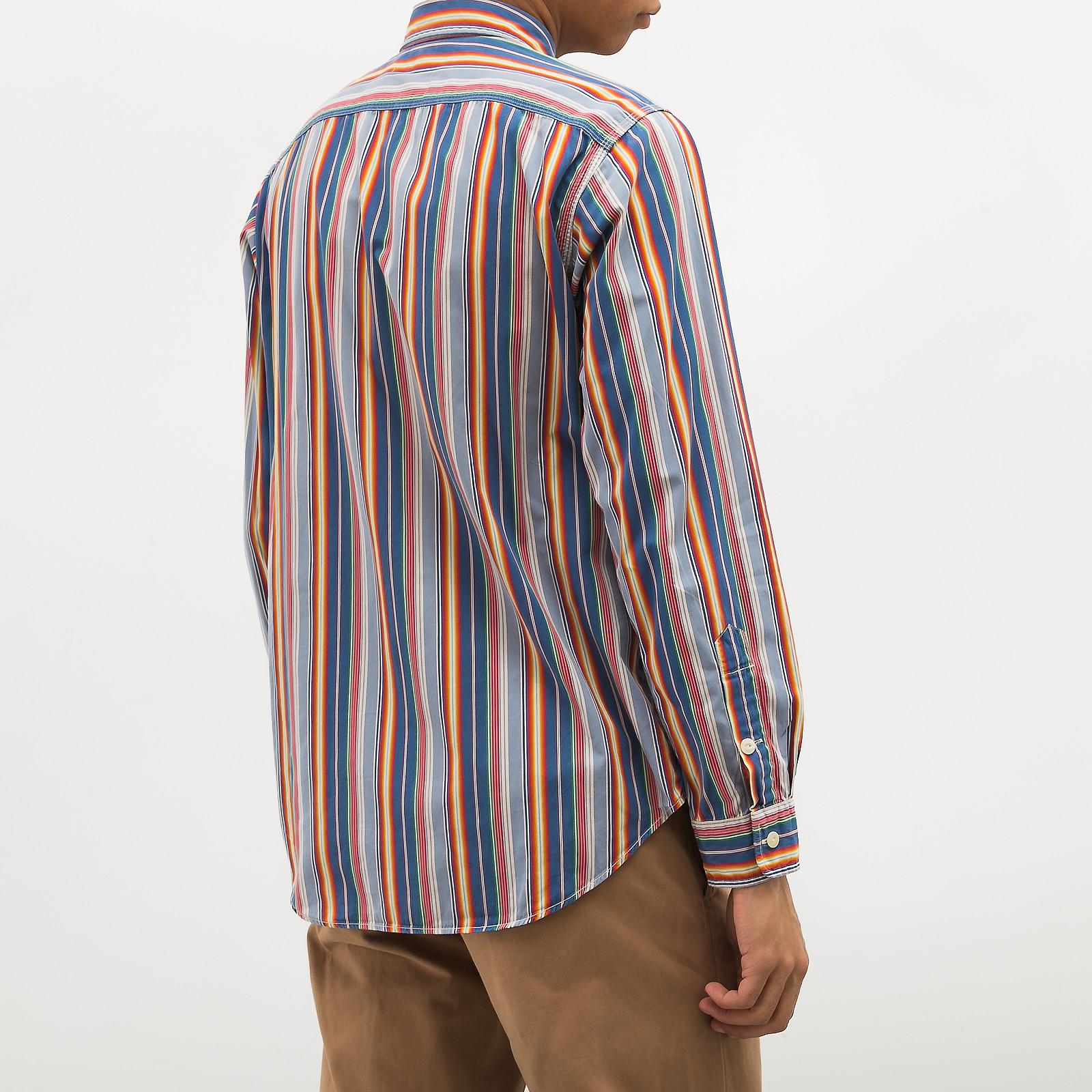 Рубашка голубого цвета Polo Ralph Lauren - фото из каталога магазина брендовой одежды Second Friend Store Рубашка Polo Ralph Lauren - купить оригинал в секонд-хенде SFS - 3