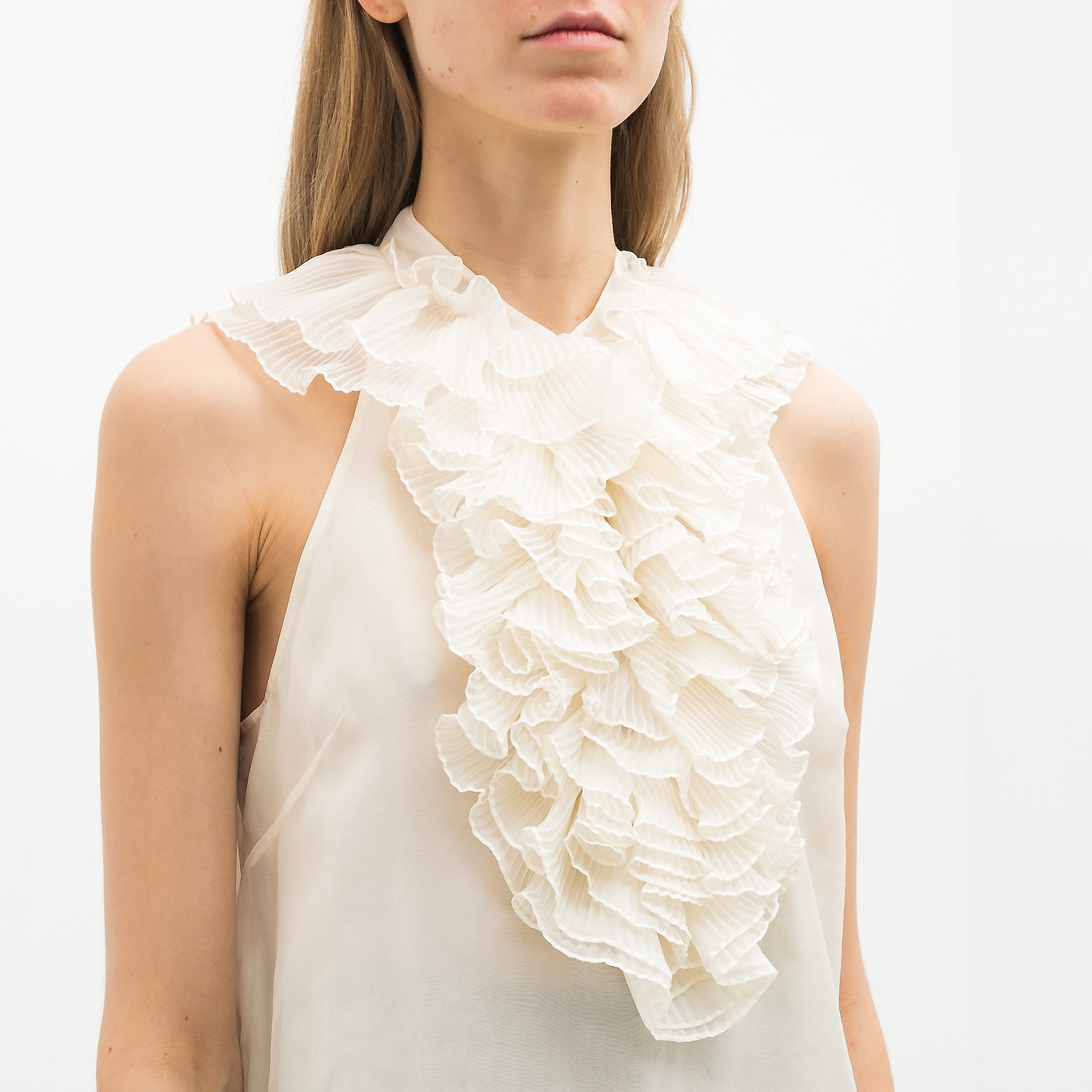 Блуза белого цвета Ralph Lauren - фото из каталога магазина брендовой одежды Second Friend Store Блуза Ralph Lauren - купить оригинал в секонд-хенде SFS - 4