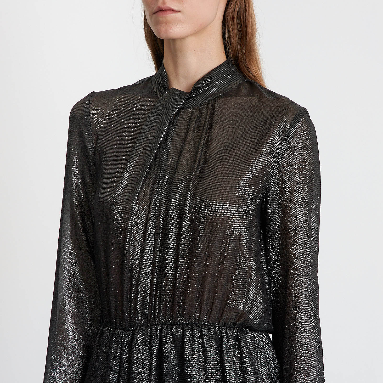 Платье черного цвета MSGM - фото из каталога магазина брендовой одежды Second Friend Store Платье MSGM - купить оригинал в секонд-хенде SFS - 4