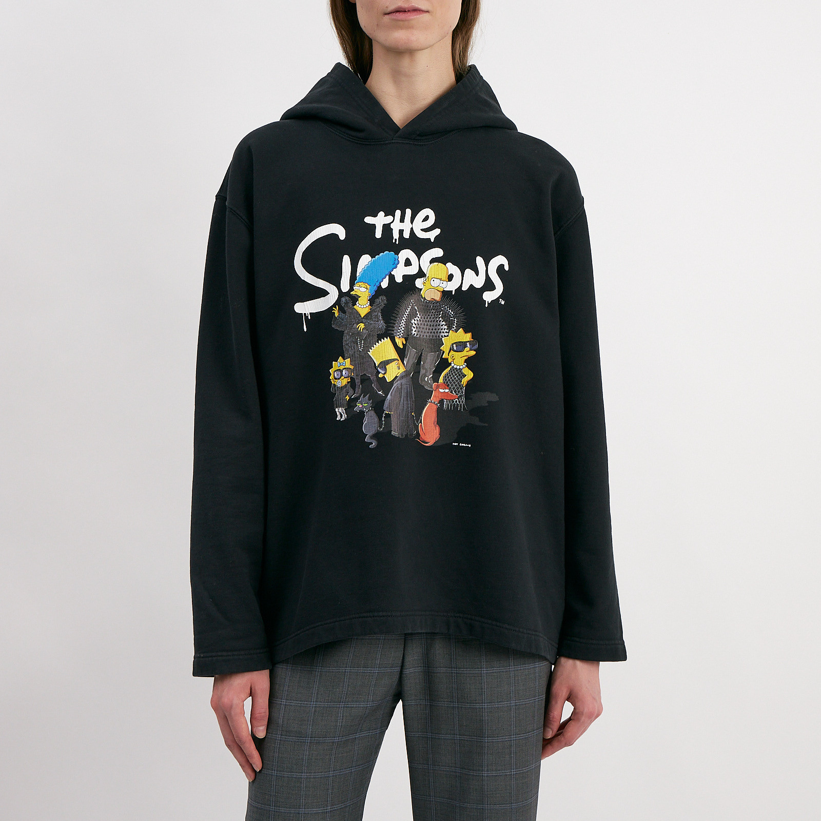 Худи черного цвета Balenciaga - фото из каталога магазина брендовой одежды Second Friend Store Худи Balenciaga - купить оригинал в секонд-хенде SFS - 1