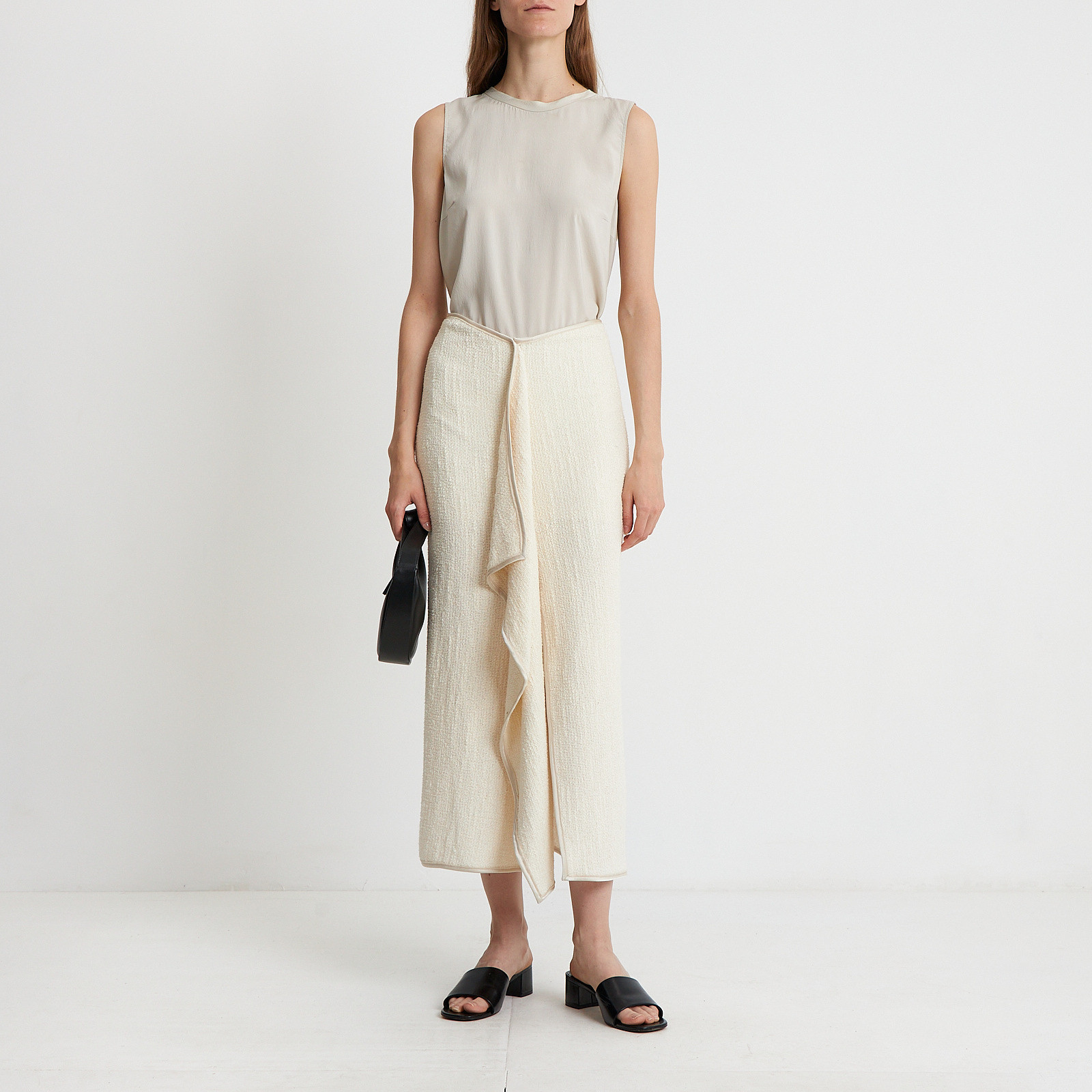 Юбка белого цвета Nanushka - фото из каталога магазина брендовой одежды Second Friend Store Юбка Nanushka - купить оригинал в секонд-хенде SFS - 2