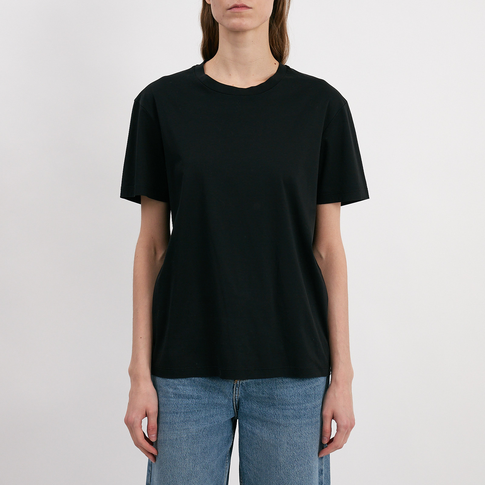 Футболка черного цвета Jil Sander - фото из каталога магазина брендовой одежды Second Friend Store Футболка Jil Sander - купить оригинал в секонд-хенде SFS - 1