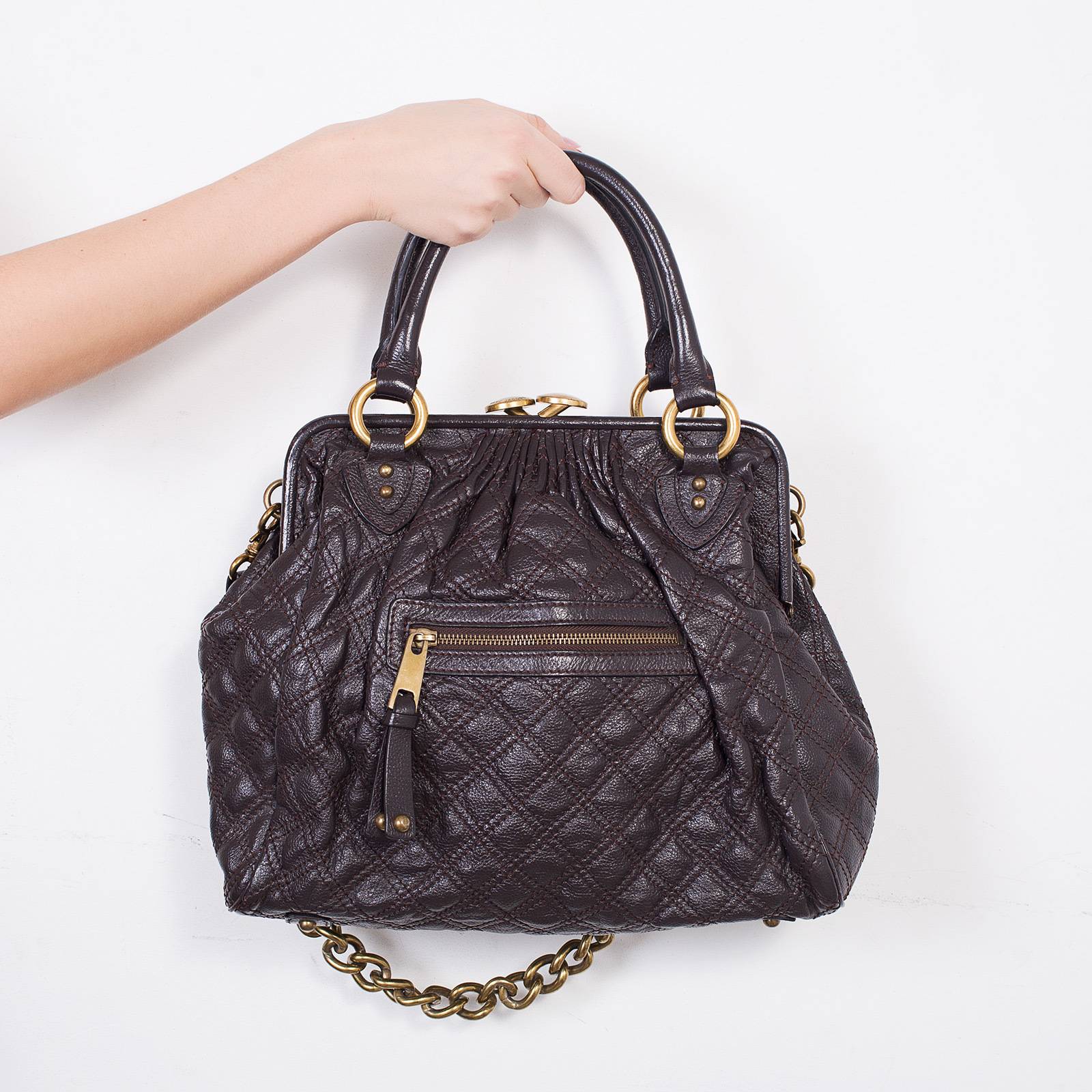 Сумка Marc Jacobs коричневая, - купить за 8400 ₽ | SFS