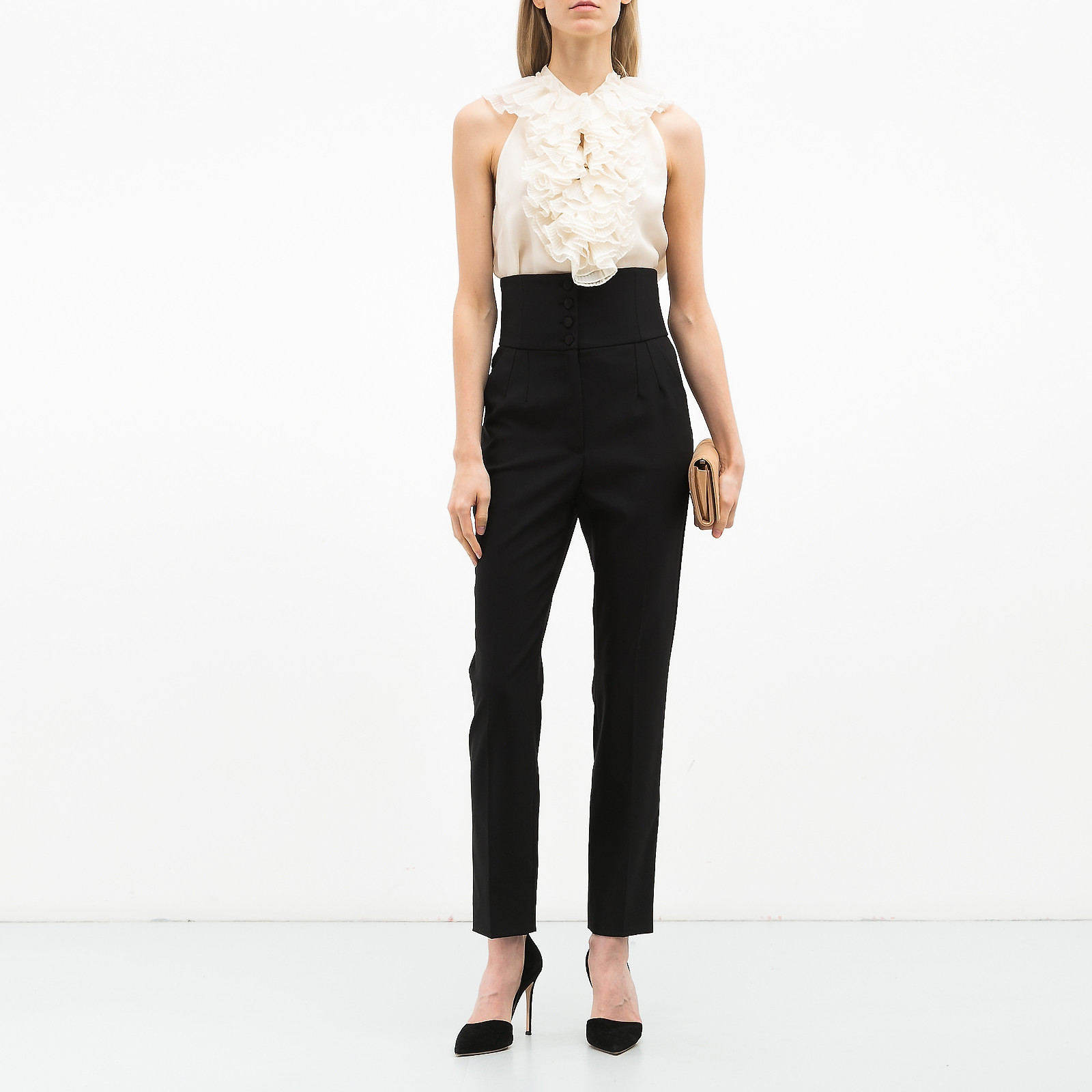 Блуза белого цвета Ralph Lauren - фото из каталога магазина брендовой одежды Second Friend Store Блуза Ralph Lauren - купить оригинал в секонд-хенде SFS - 2