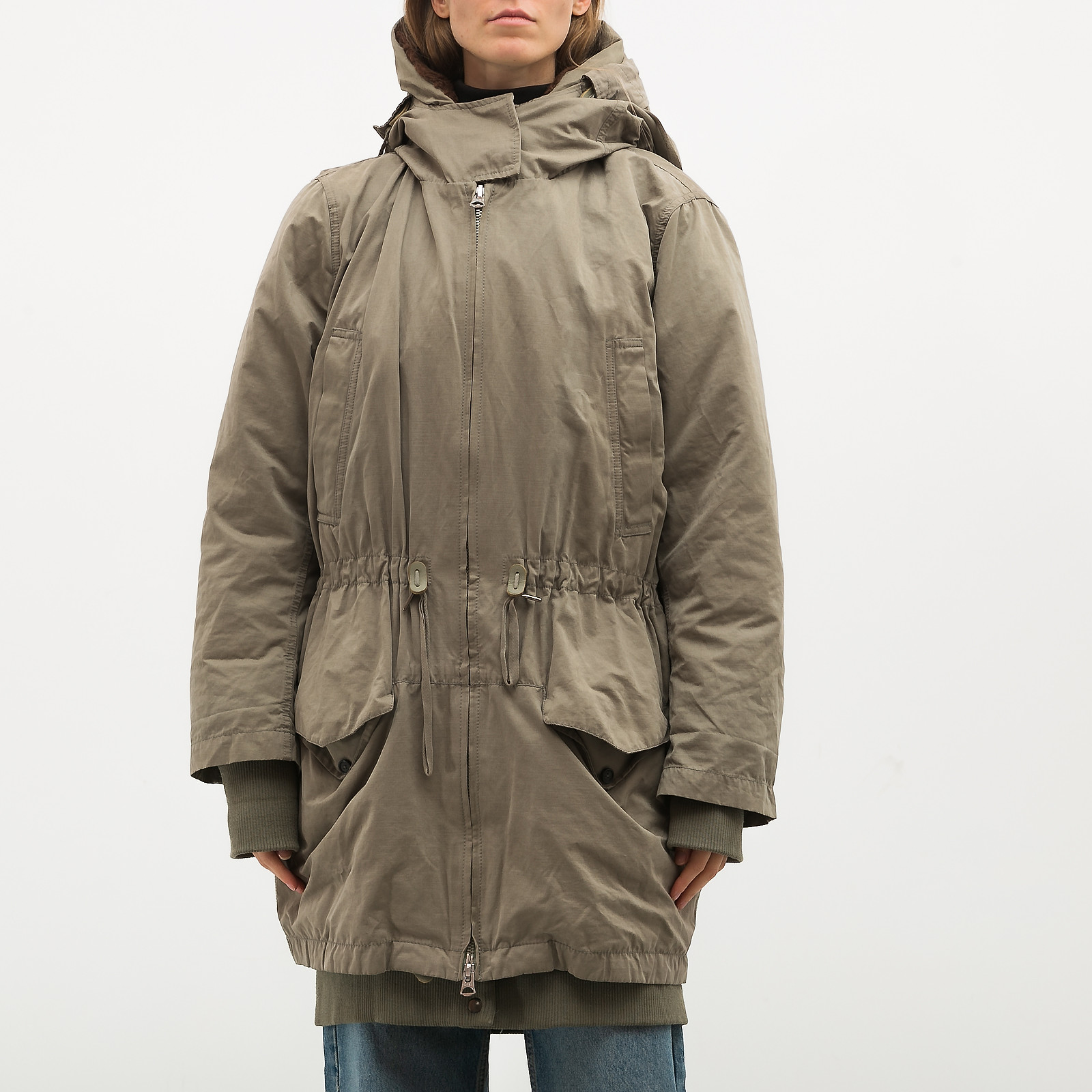 Парка зеленого цвета Acne Studios - фото из каталога магазина брендовой одежды Second Friend Store Парка Acne Studios - купить оригинал в секонд-хенде SFS - 1