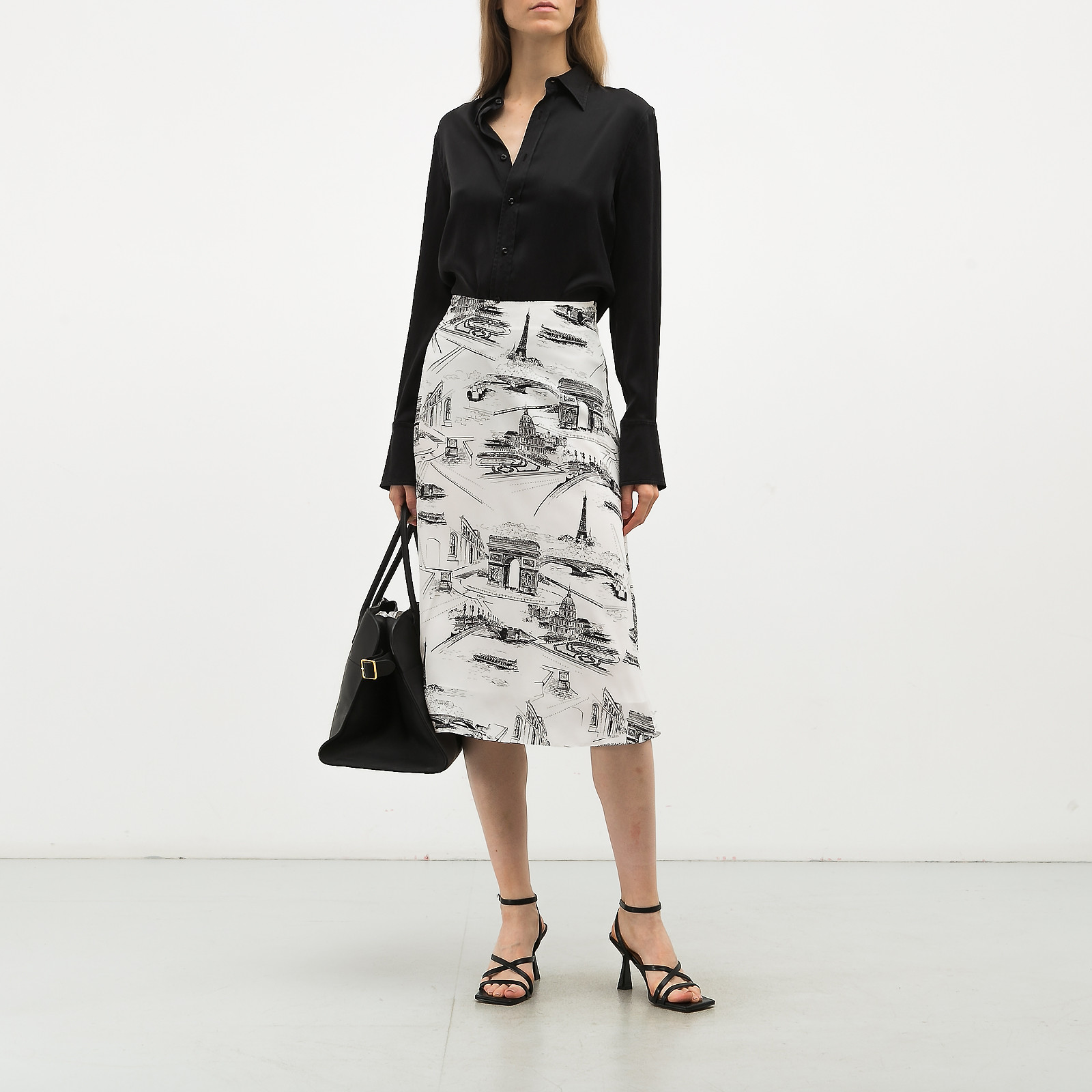 Юбка белого цвета Celine - фото из каталога магазина брендовой одежды Second Friend Store Юбка Celine - купить оригинал в секонд-хенде SFS - 3