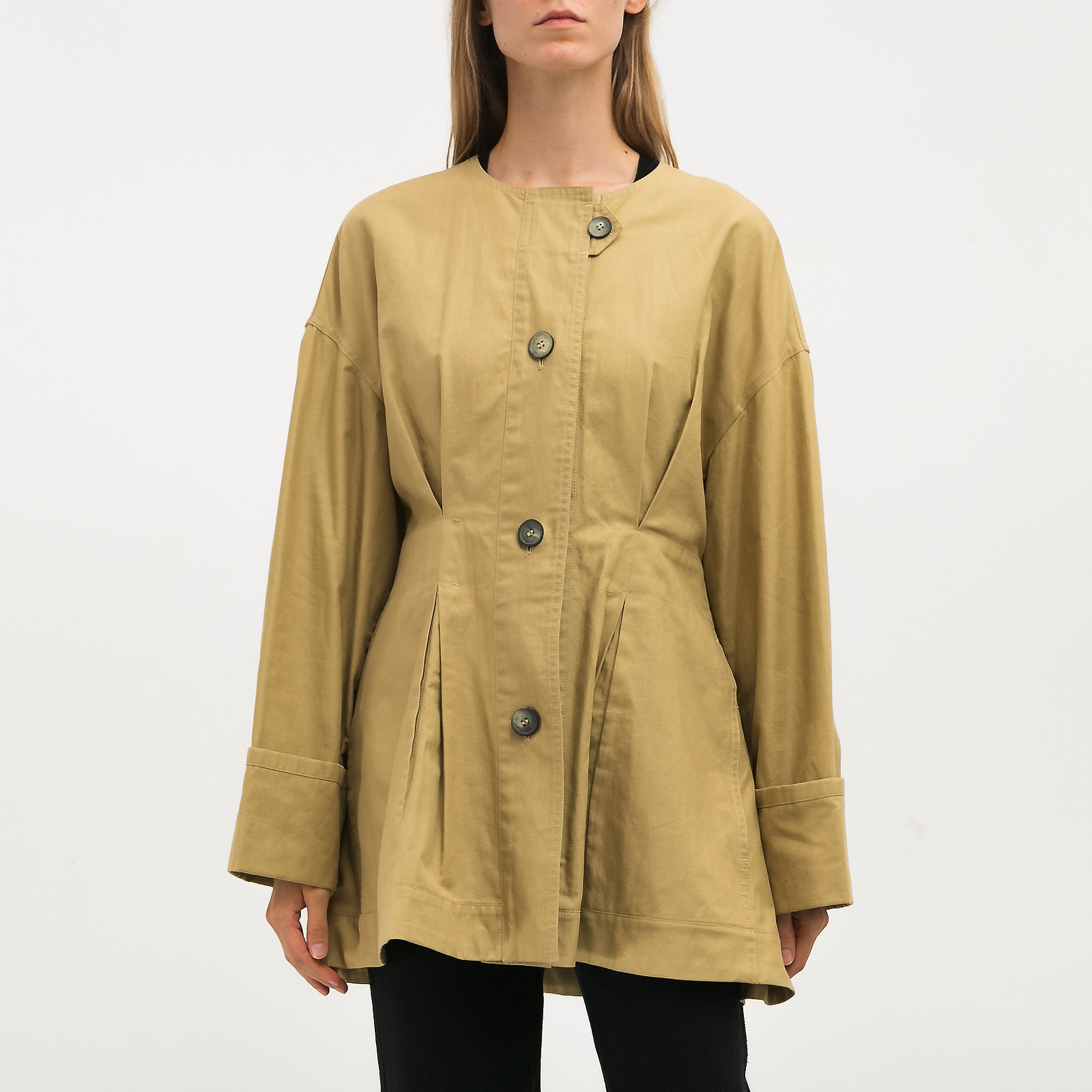 Плащ бежевого цвета Isabel Marant - фото из каталога магазина брендовой одежды Second Friend Store Плащ Isabel Marant - купить оригинал в секонд-хенде SFS - 1